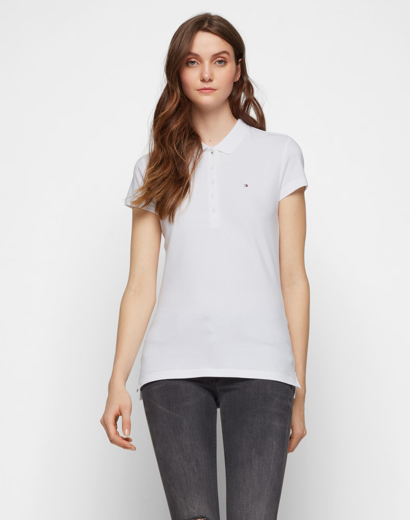 TOMMY HILFIGER Tricou 'Chiara' alb - Pled.ro