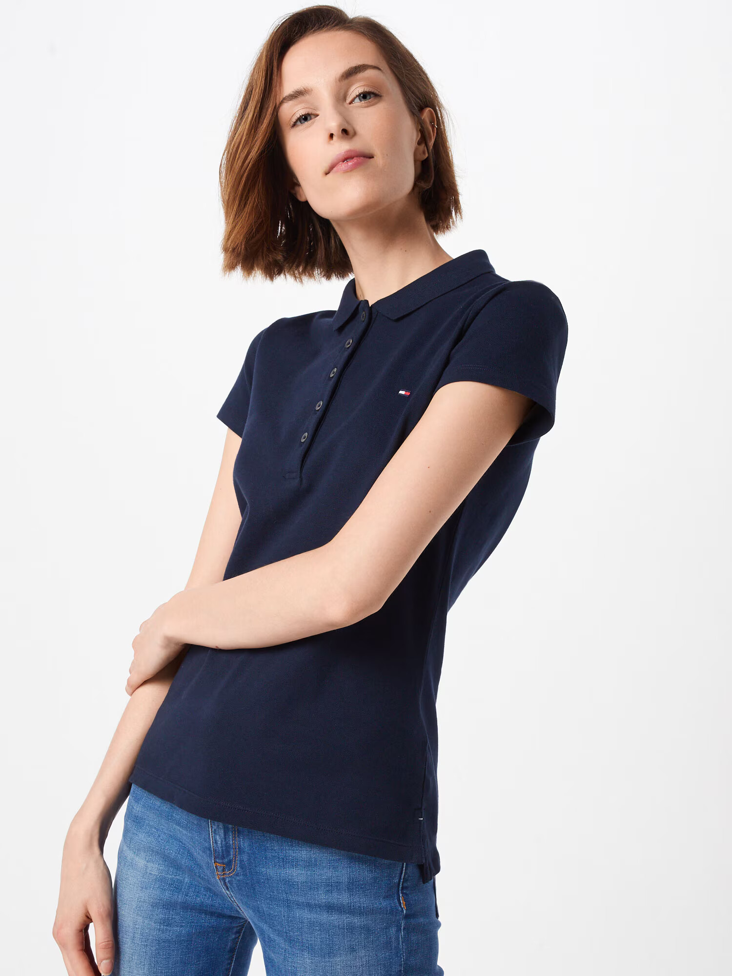 TOMMY HILFIGER Tricou 'Chiara' bleumarin - Pled.ro