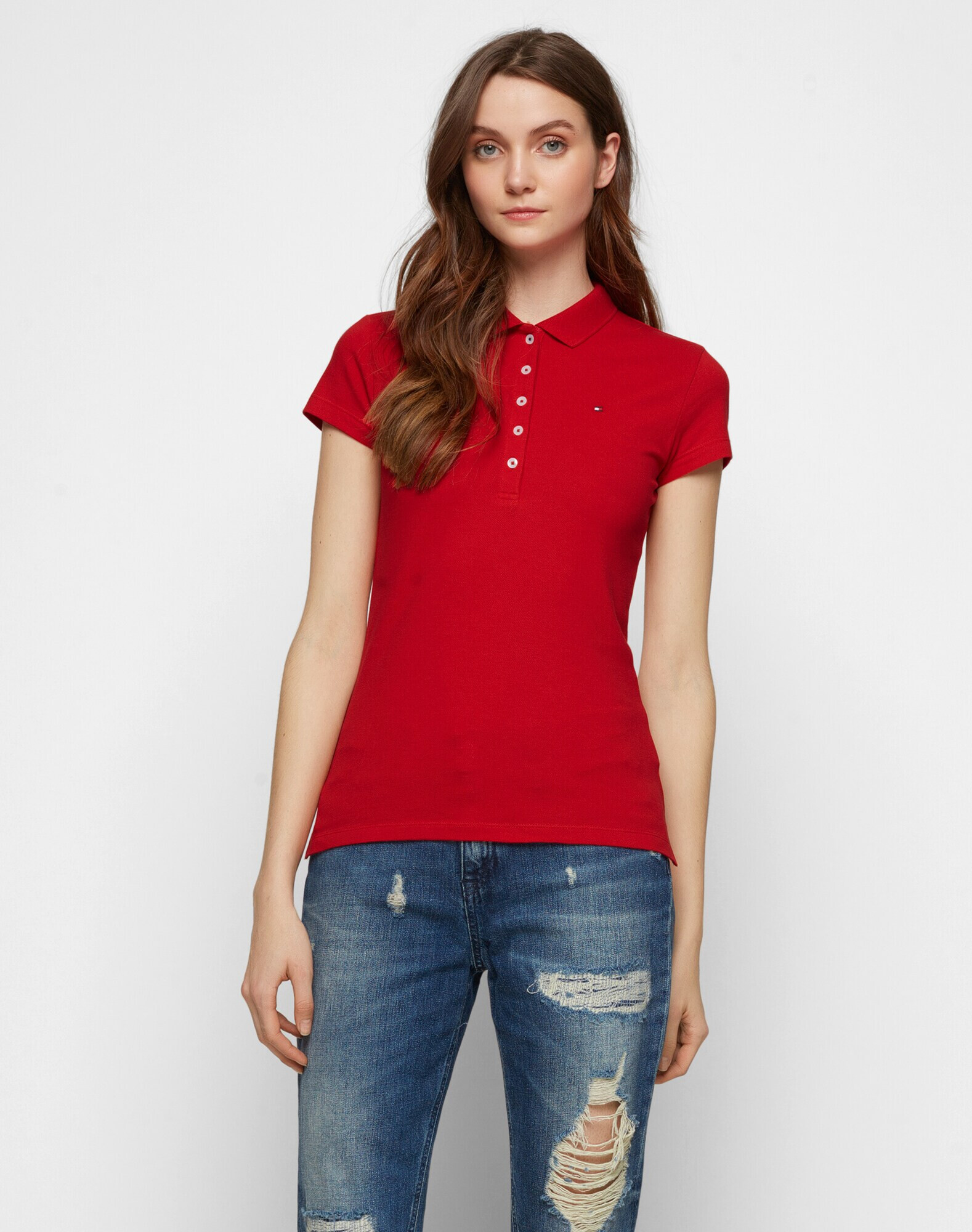 TOMMY HILFIGER Tricou 'Chiara' roșu - Pled.ro