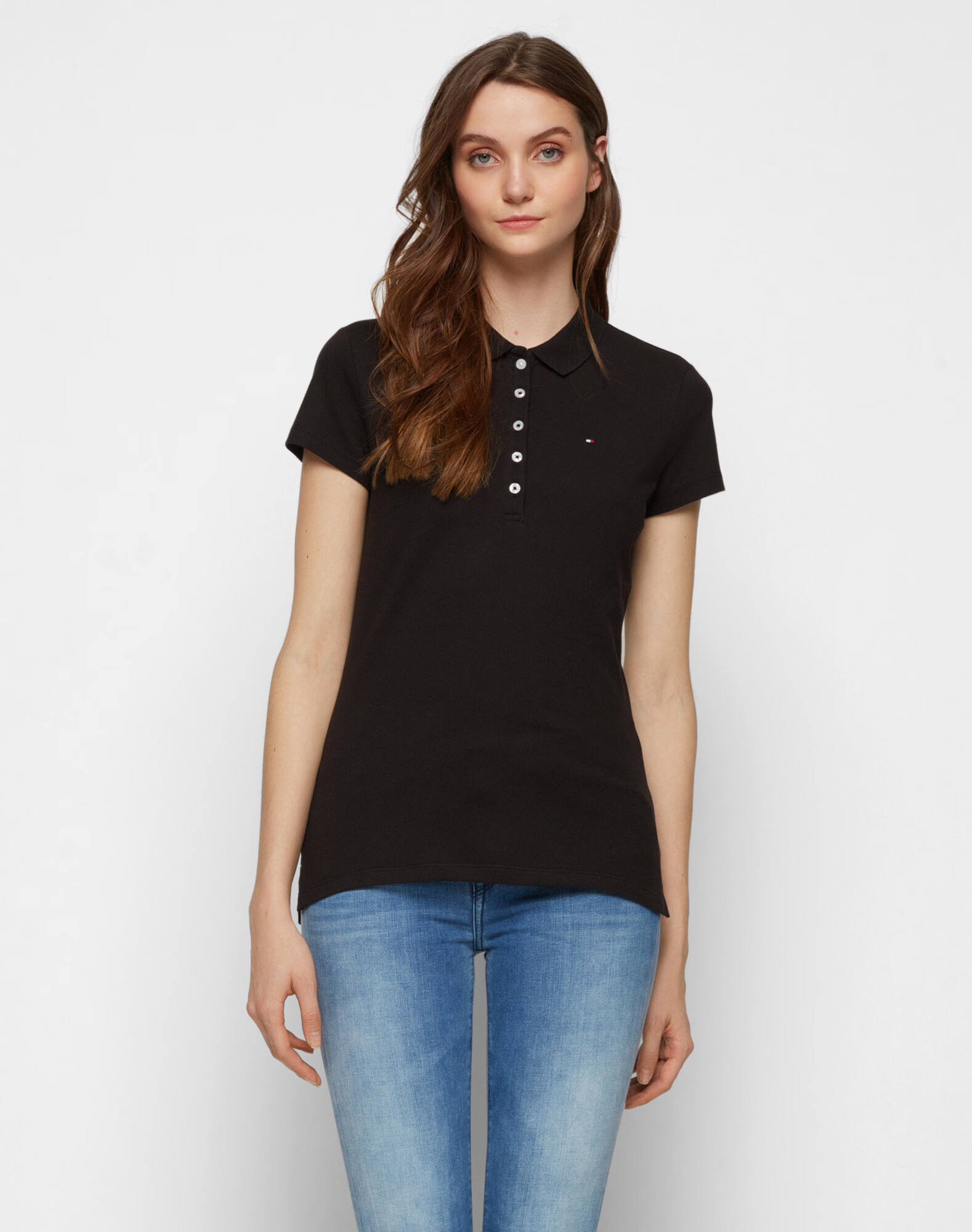 TOMMY HILFIGER Tricou 'Chiara' roșu / negru / alb - Pled.ro