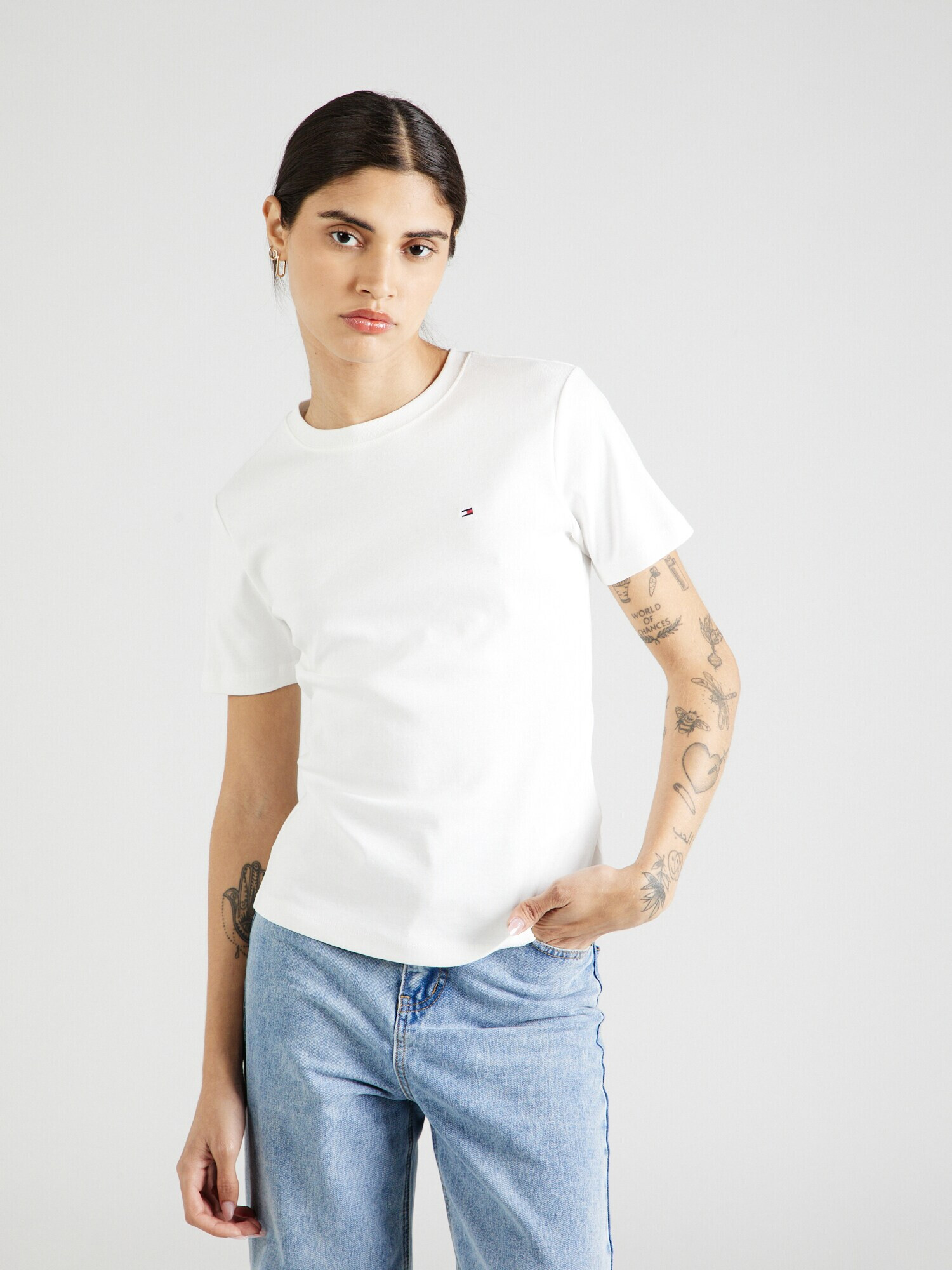 TOMMY HILFIGER Tricou 'Cody' bleumarin / roșu / alb - Pled.ro