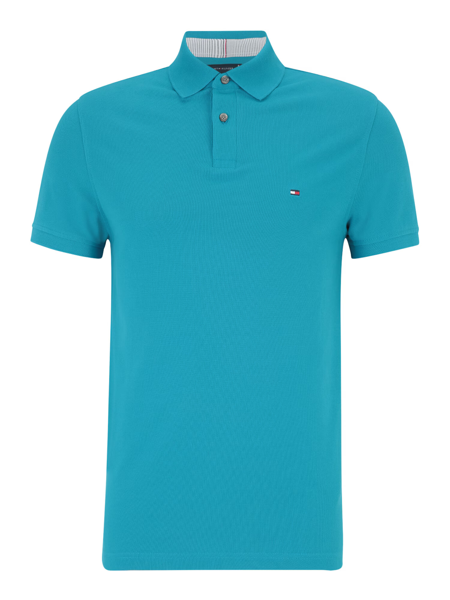 TOMMY HILFIGER Tricou 'Core 1985' cyan - Pled.ro