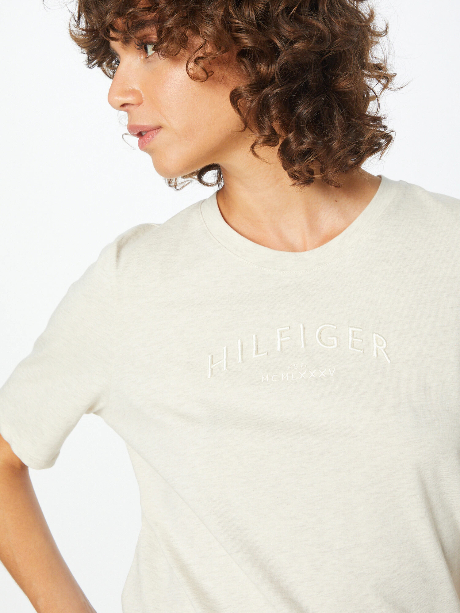 TOMMY HILFIGER Tricou crem - Pled.ro