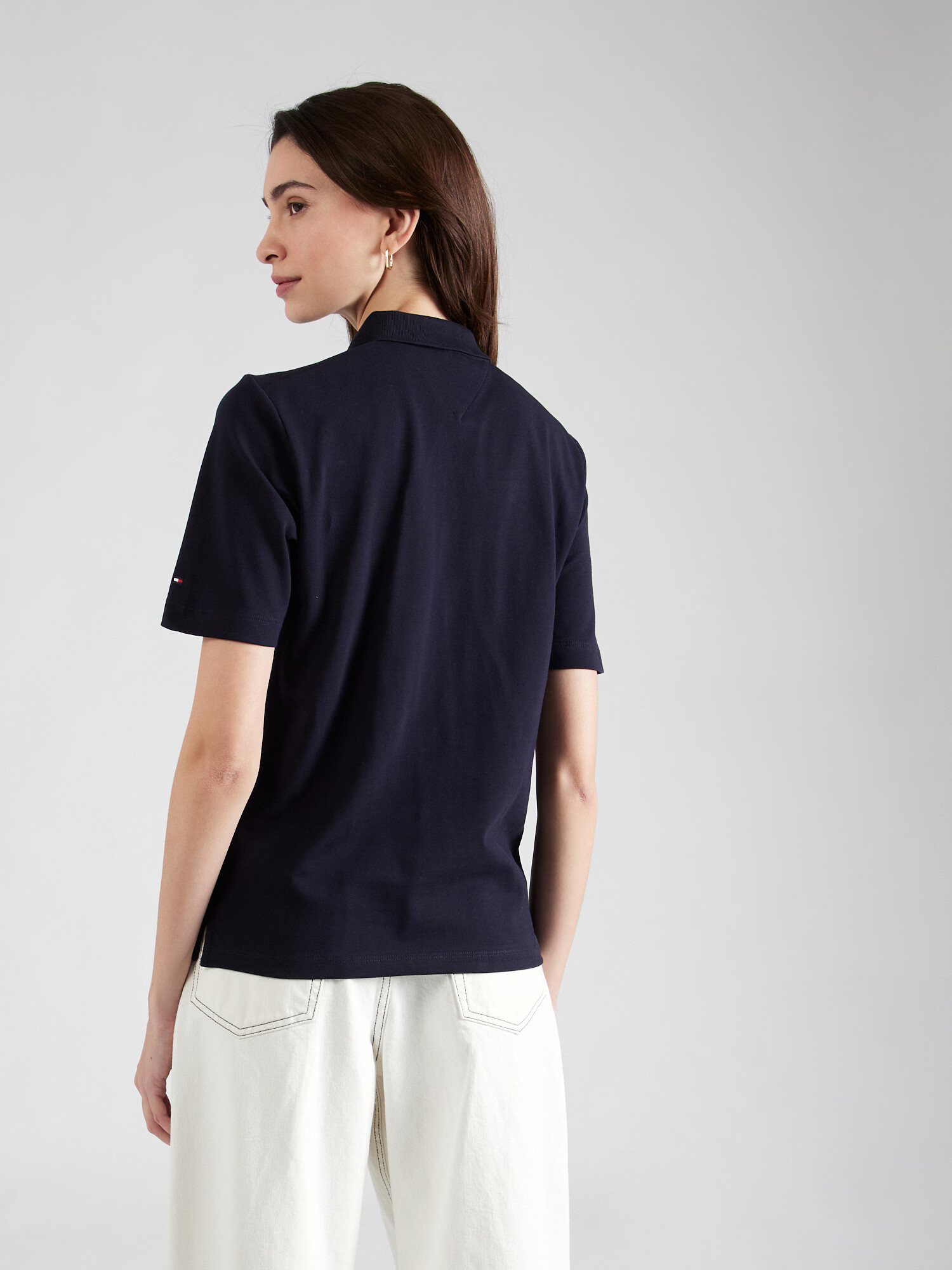 TOMMY HILFIGER Tricou crem / albastru marin - Pled.ro