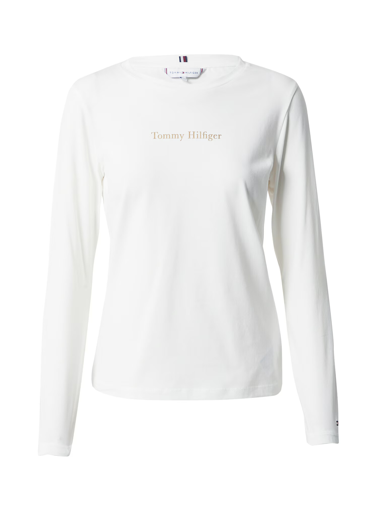 TOMMY HILFIGER Tricou crem / bleumarin / auriu / roși aprins - Pled.ro