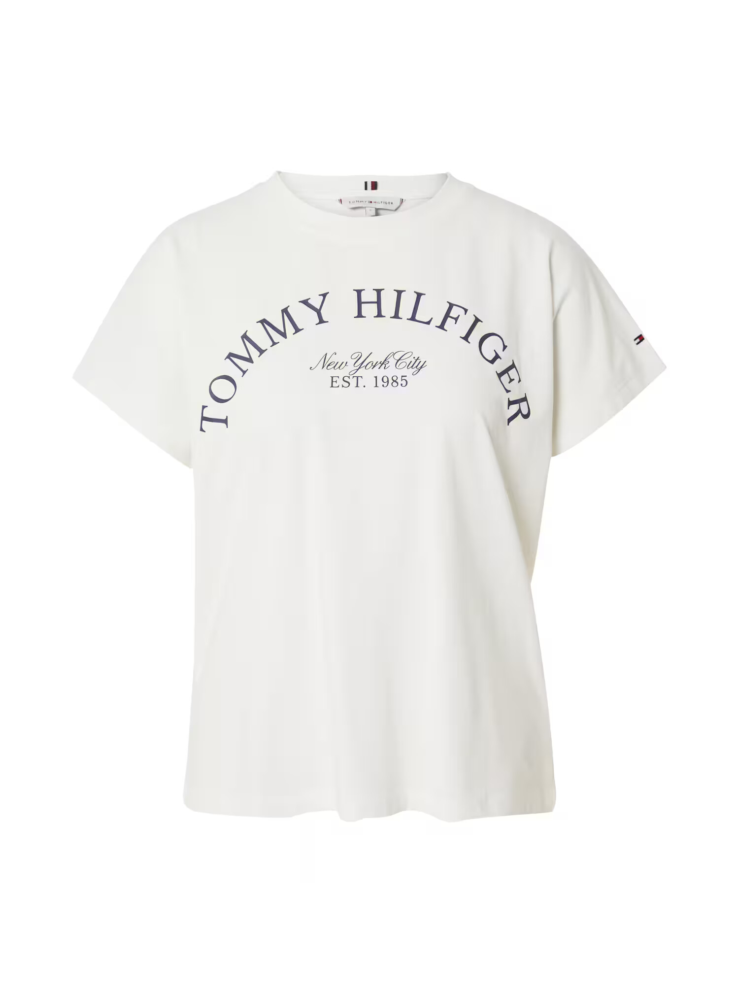 TOMMY HILFIGER Tricou crem / bleumarin / roșu - Pled.ro