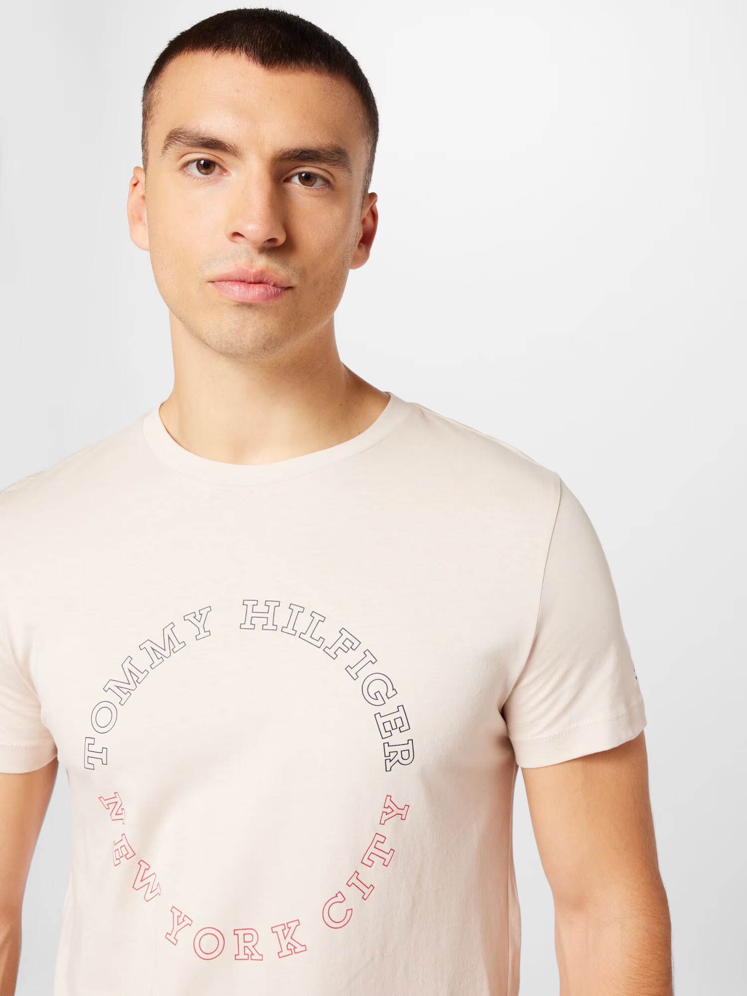 TOMMY HILFIGER Tricou crem / roșu / negru - Pled.ro