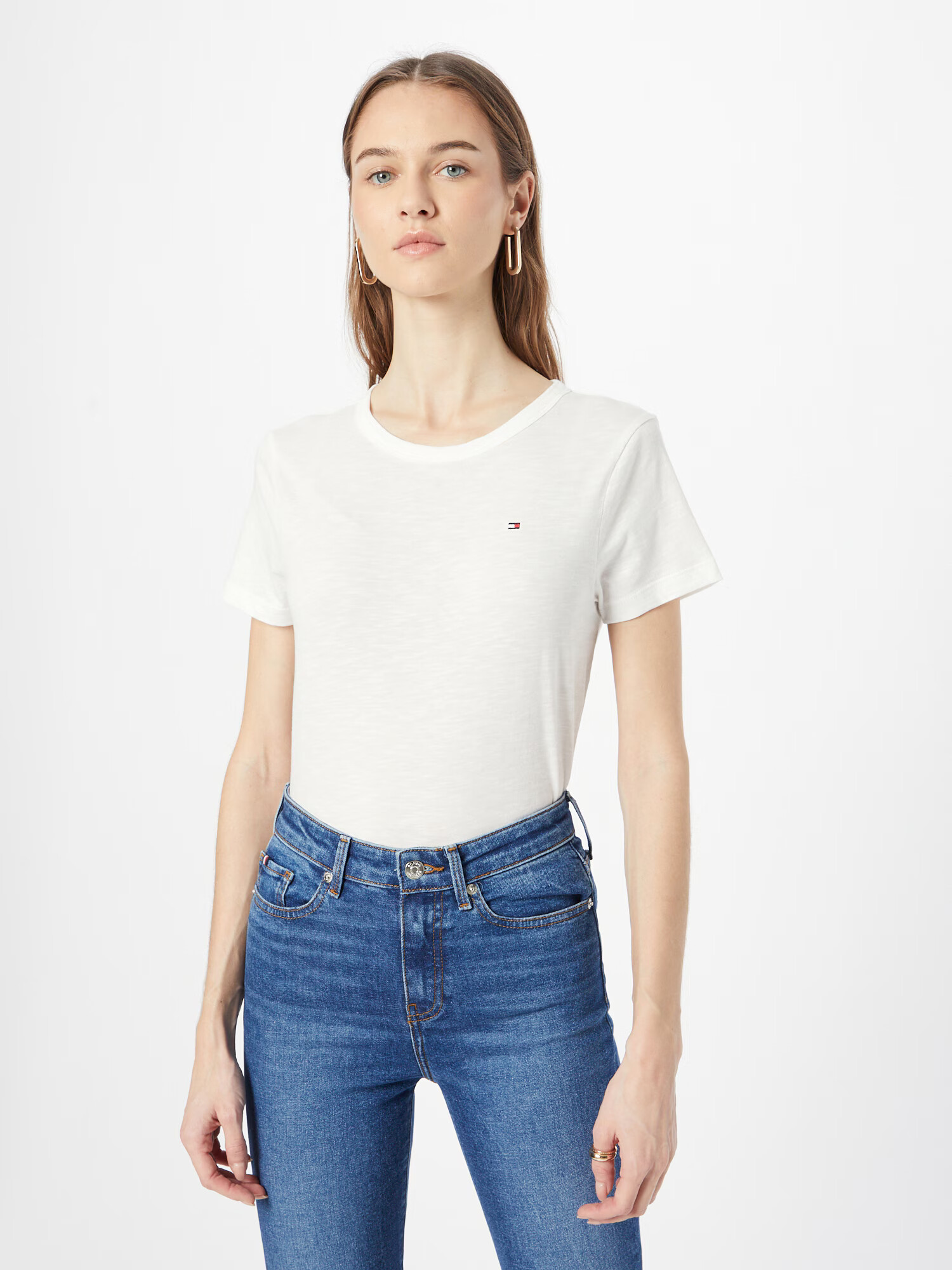 TOMMY HILFIGER Tricou ecru - Pled.ro