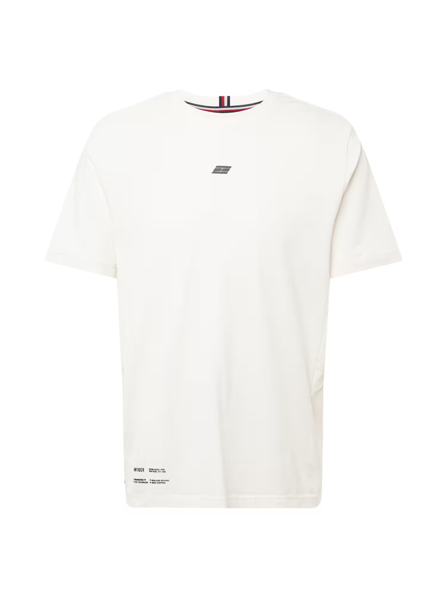 TOMMY HILFIGER Tricou funcțional 'Essential' negru / alb - Pled.ro