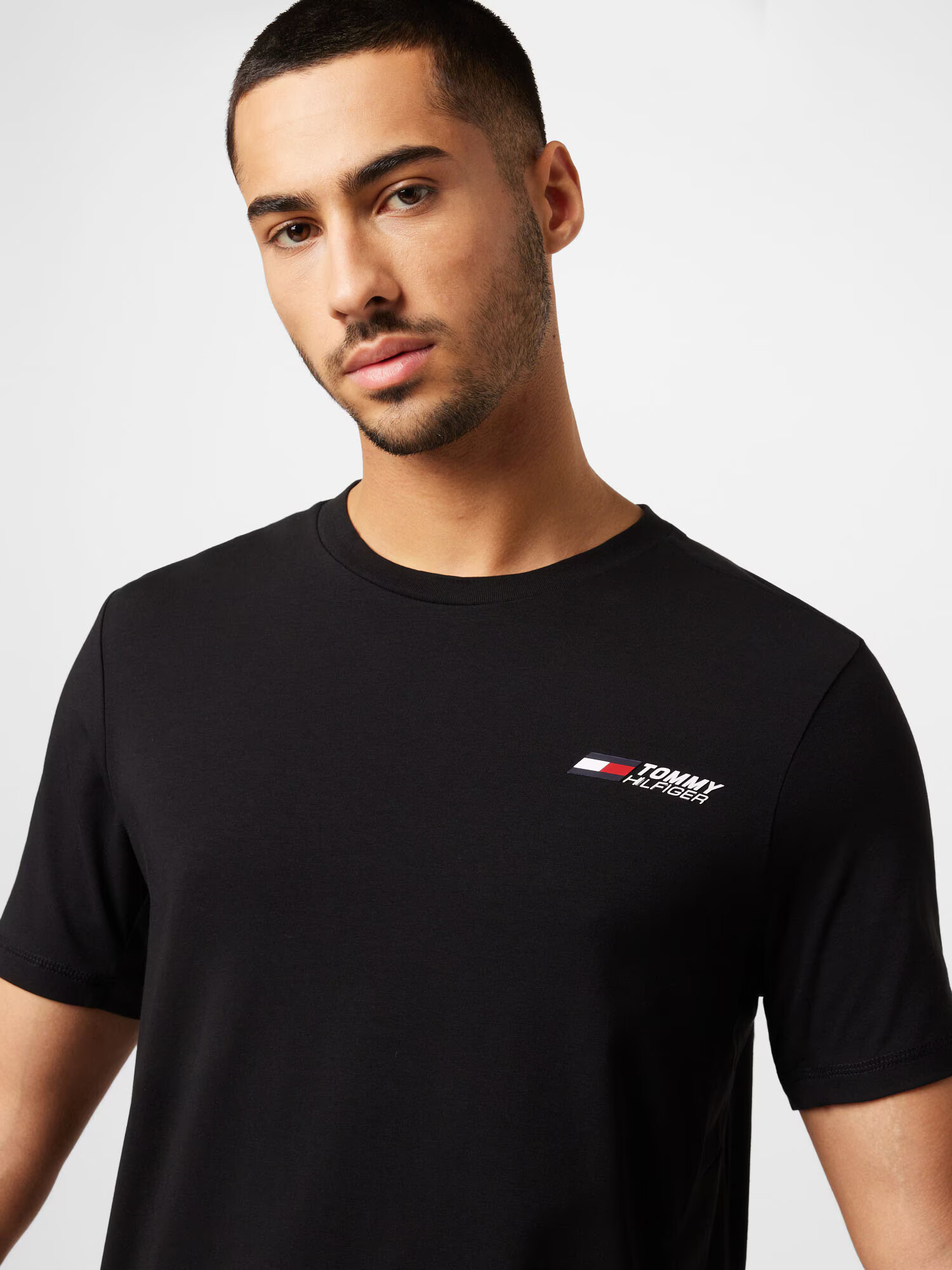 TOMMY HILFIGER Tricou roșu / negru / alb - Pled.ro