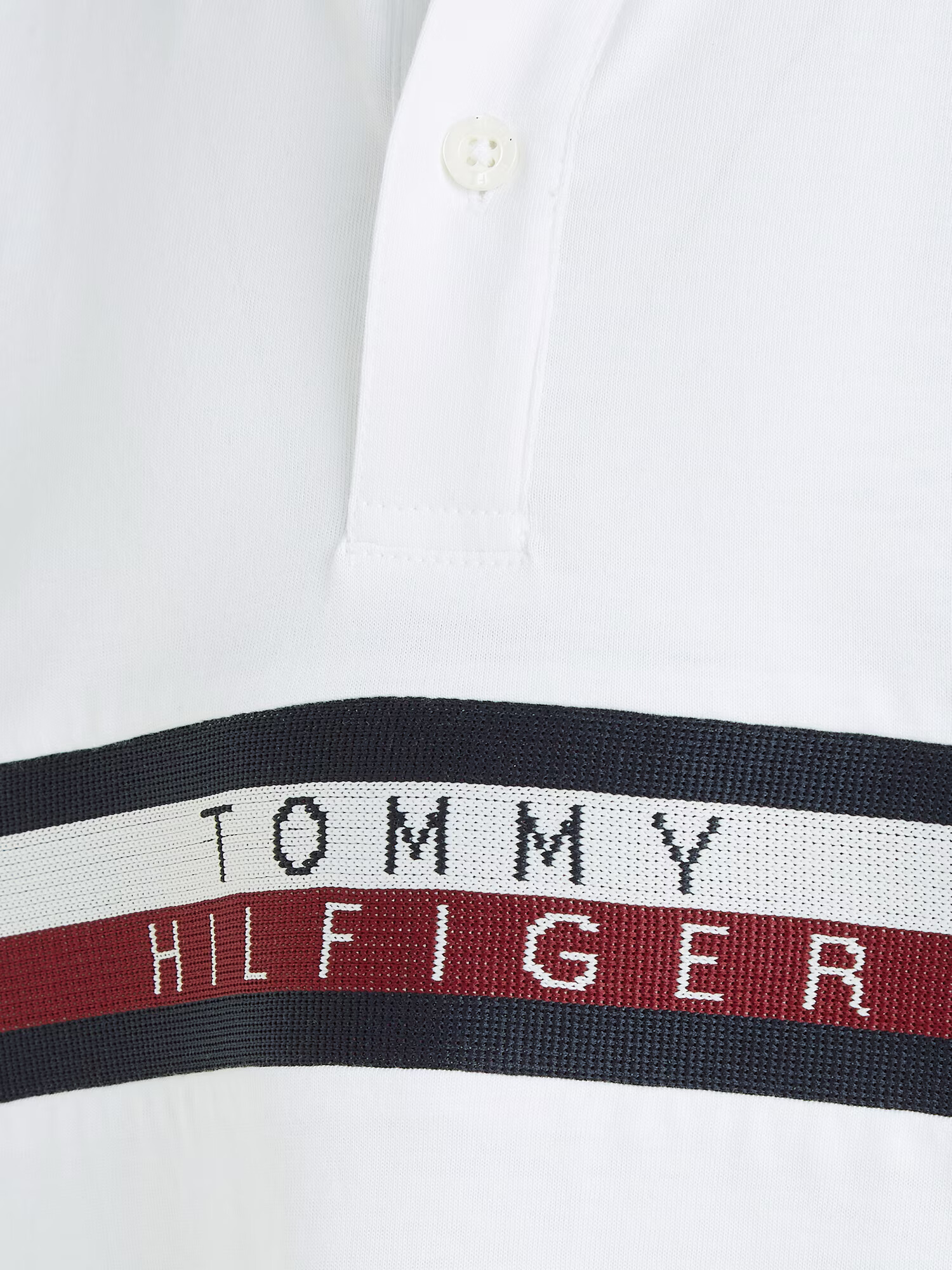 TOMMY HILFIGER Tricou 'GLOBAL STRIPE' bleumarin / roșu / alb - Pled.ro