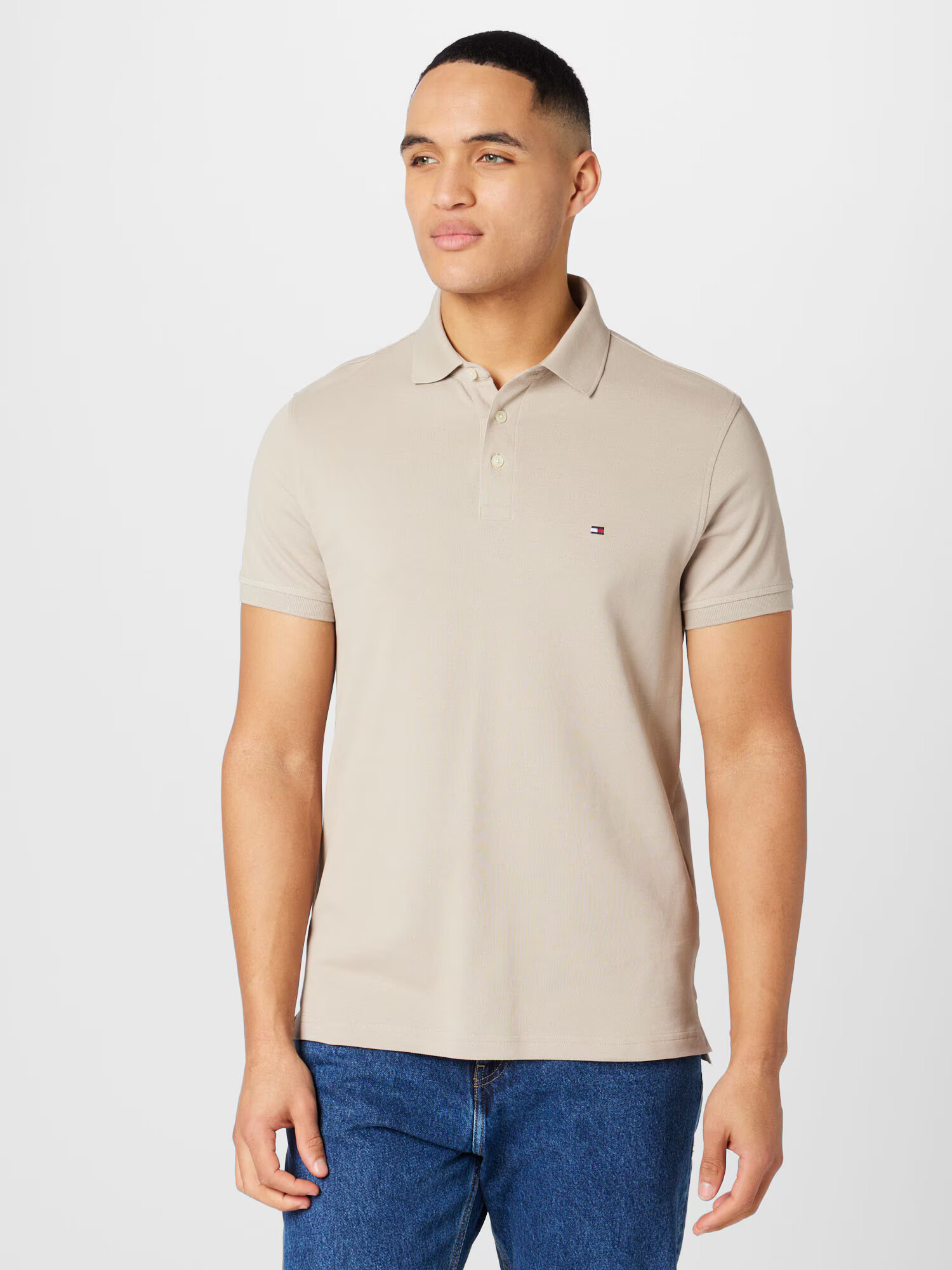 TOMMY HILFIGER Tricou gri deschis - Pled.ro