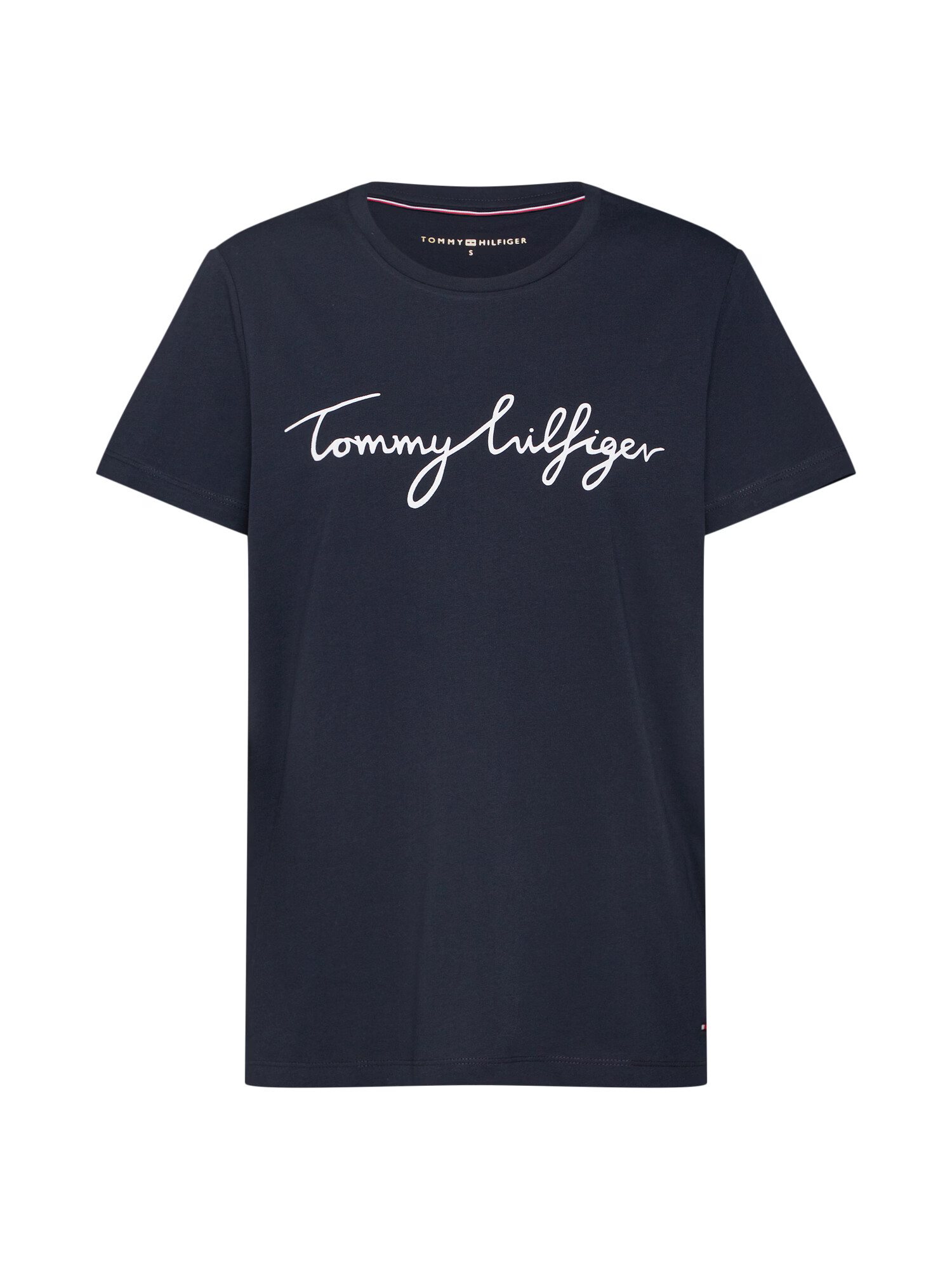 TOMMY HILFIGER Tricou 'Heritage' bleumarin / alb - Pled.ro