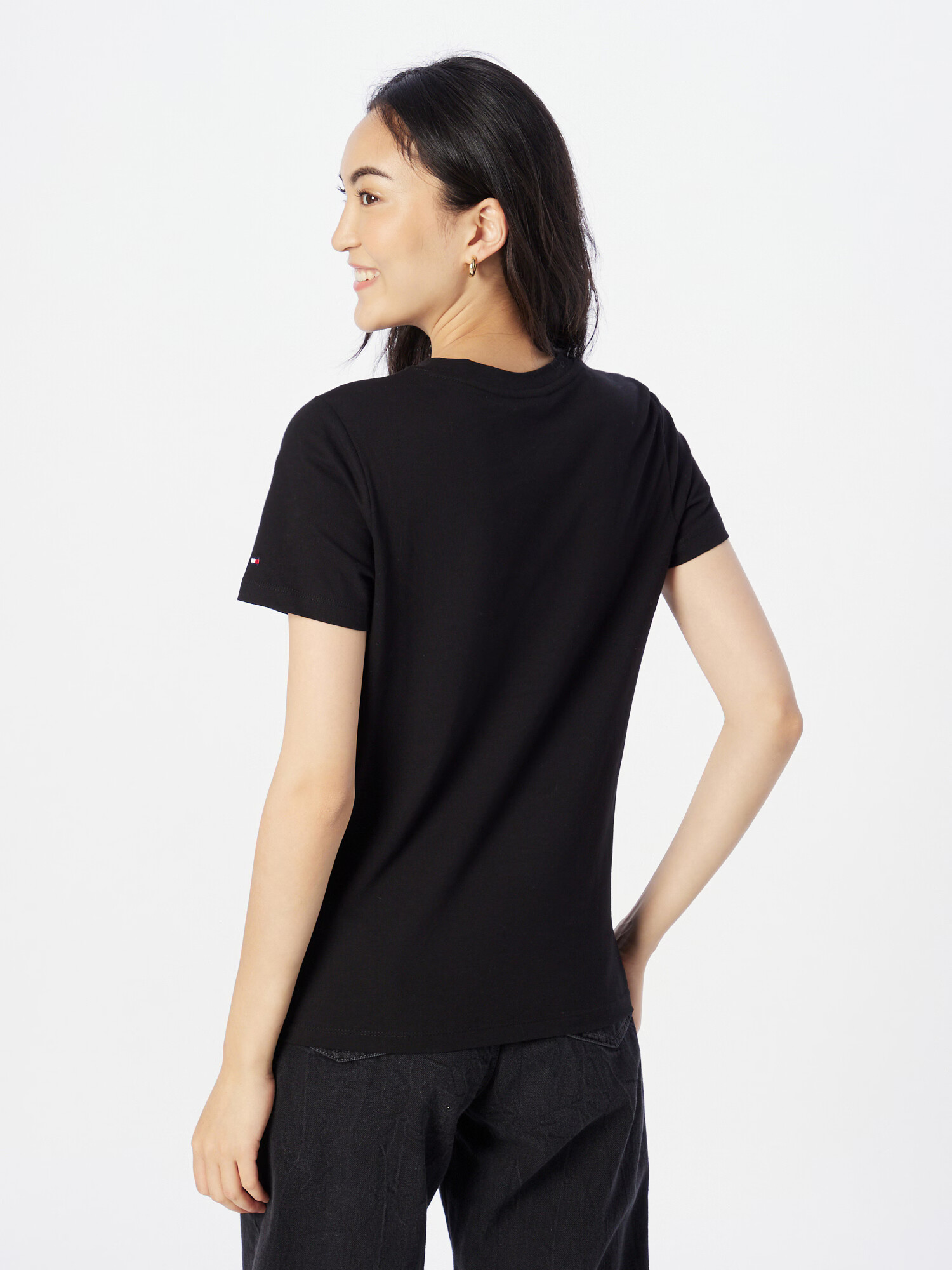 TOMMY HILFIGER Tricou maro deschis / negru - Pled.ro