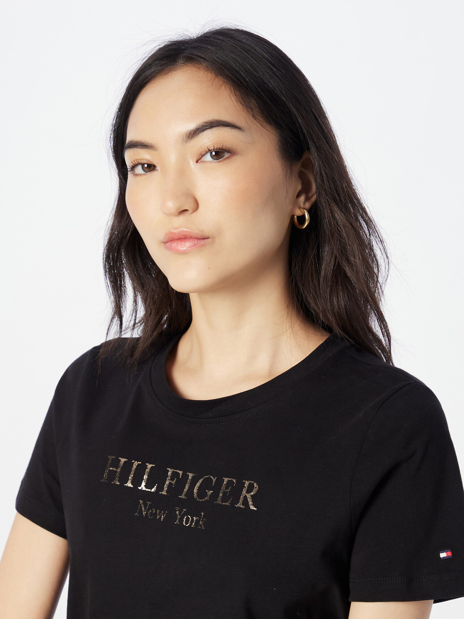 TOMMY HILFIGER Tricou maro deschis / negru - Pled.ro