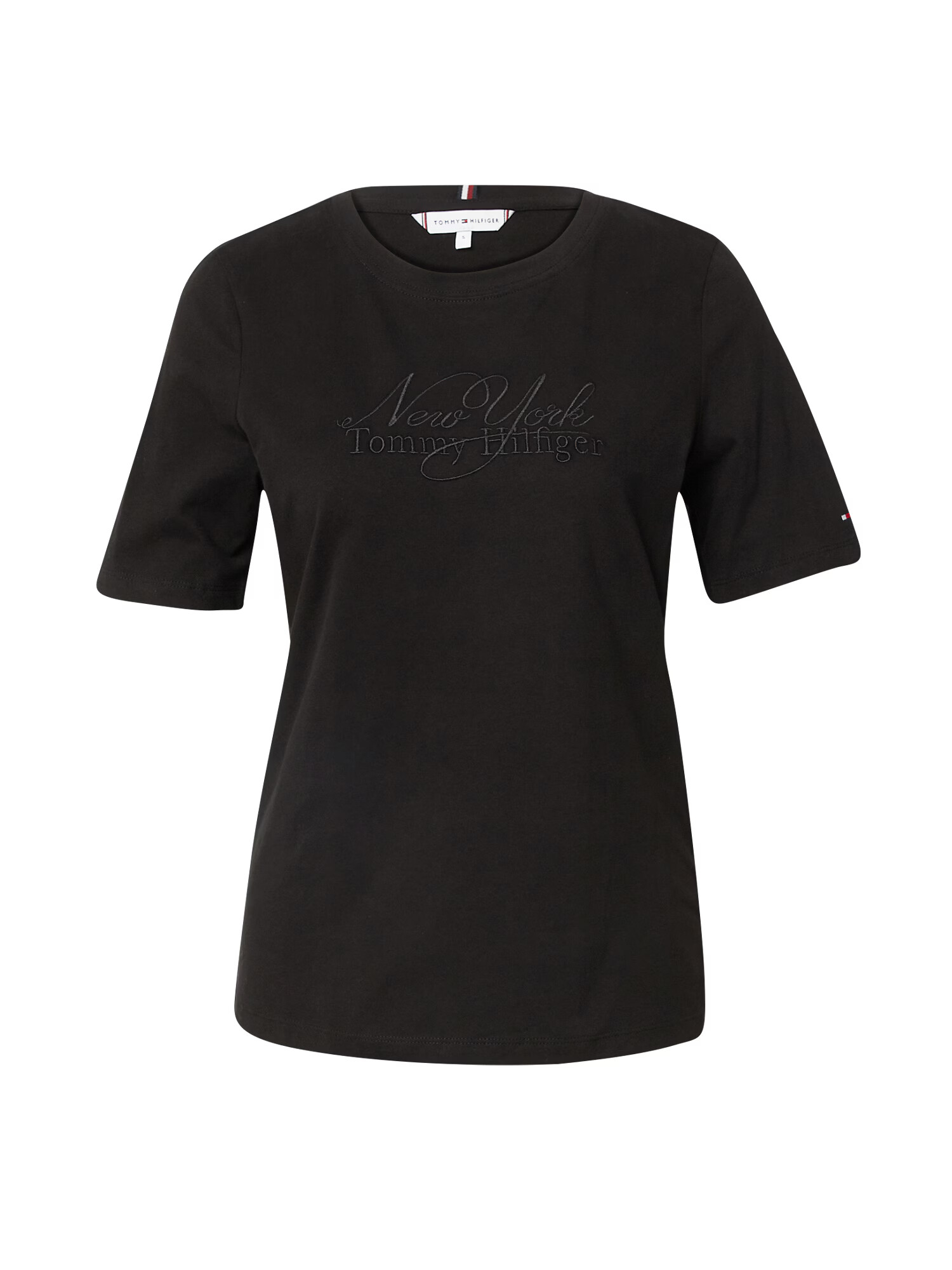 TOMMY HILFIGER Tricou negru - Pled.ro