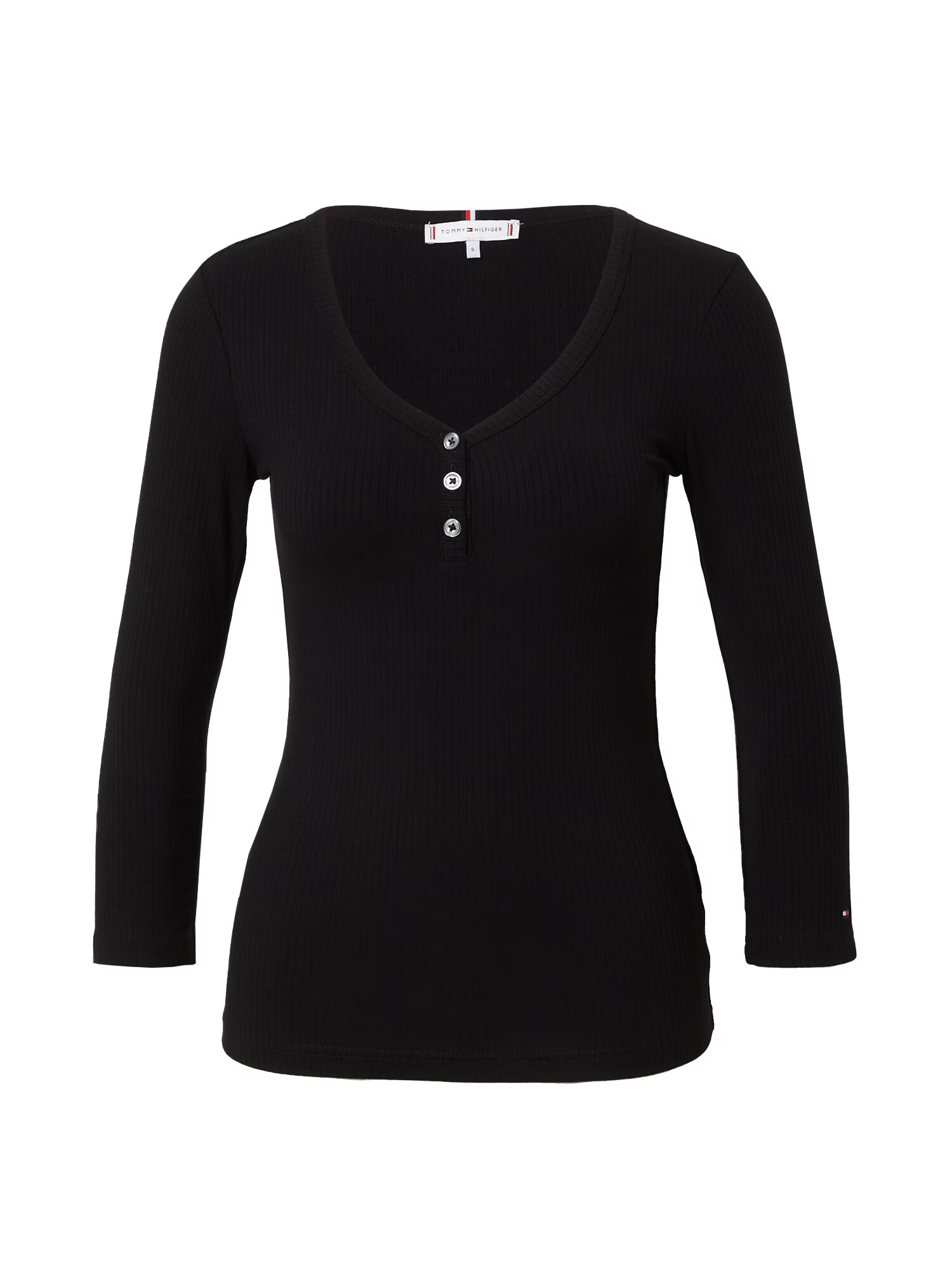 TOMMY HILFIGER Tricou negru - Pled.ro