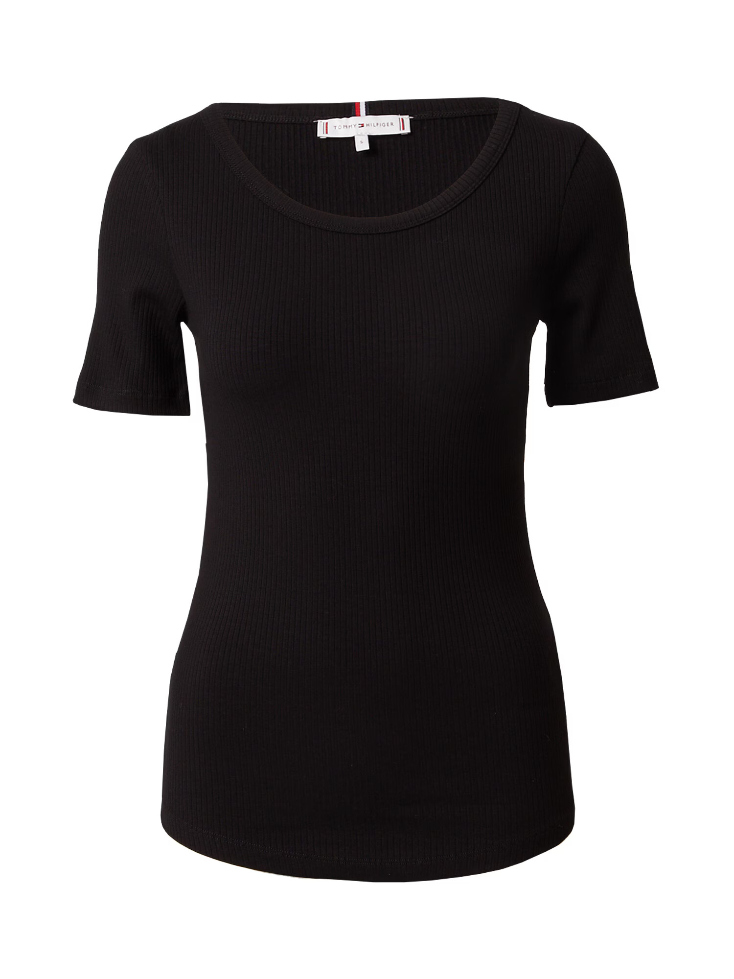 TOMMY HILFIGER Tricou negru - Pled.ro