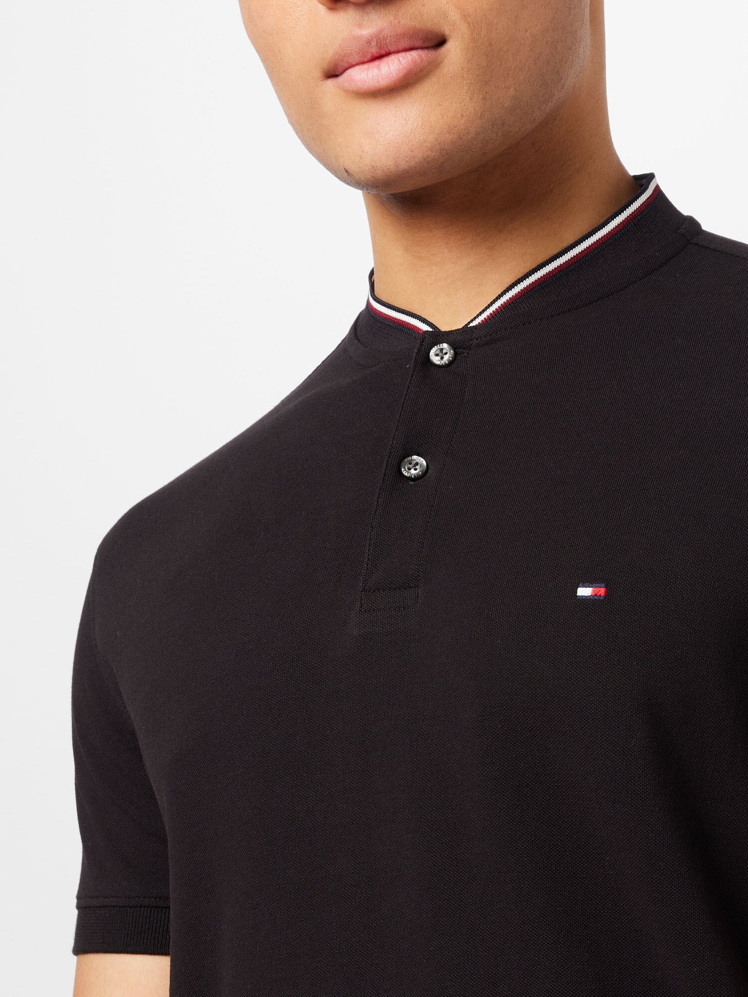 TOMMY HILFIGER Tricou negru - Pled.ro