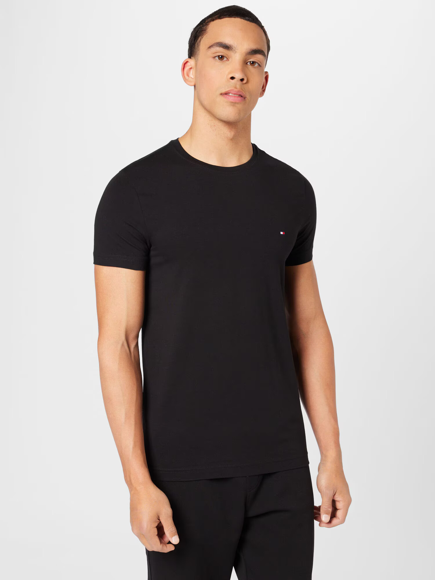 TOMMY HILFIGER Tricou negru - Pled.ro