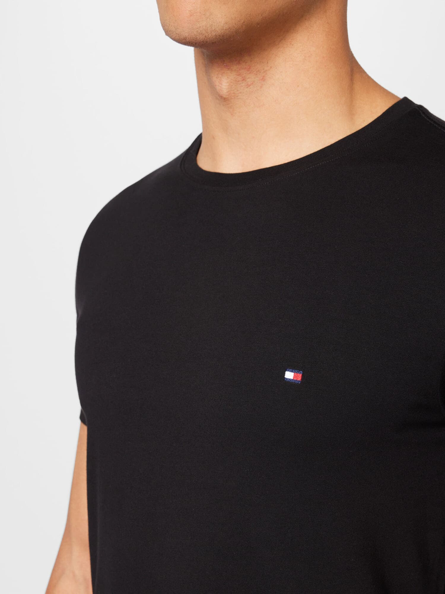 TOMMY HILFIGER Tricou negru - Pled.ro