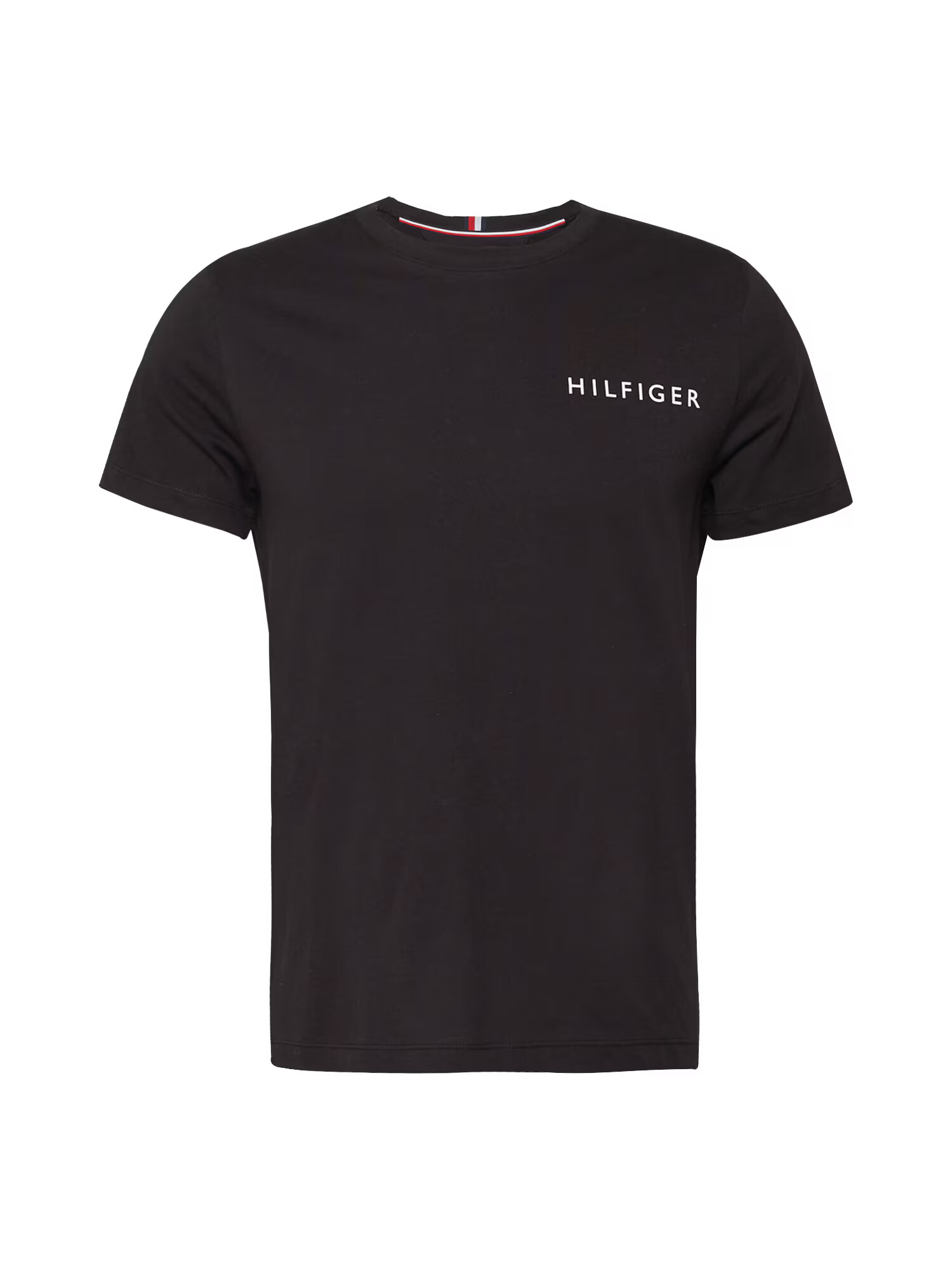 TOMMY HILFIGER Tricou negru / alb - Pled.ro