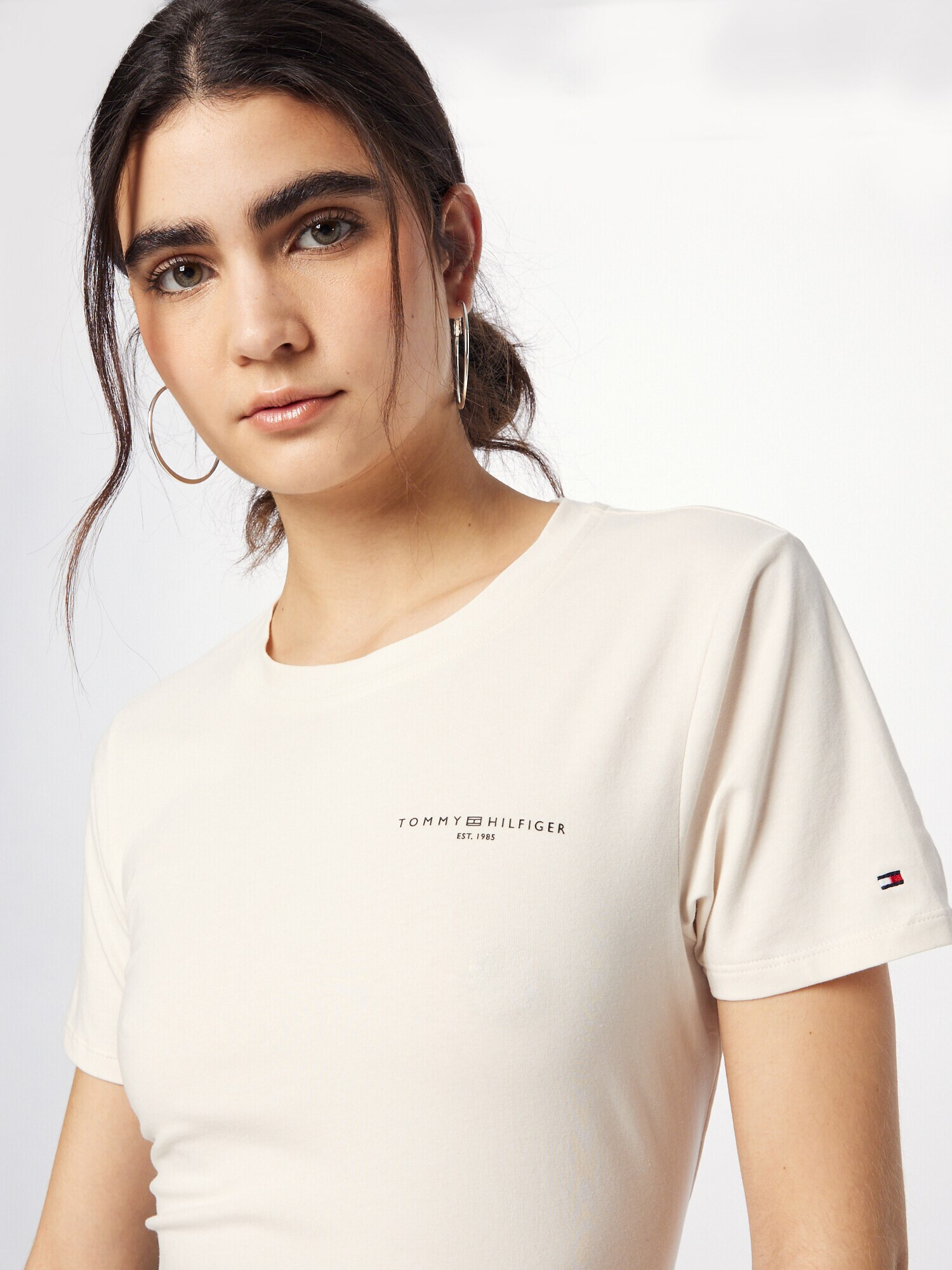 TOMMY HILFIGER Tricou albastru marin / roșu / negru / alb / alb natural - Pled.ro