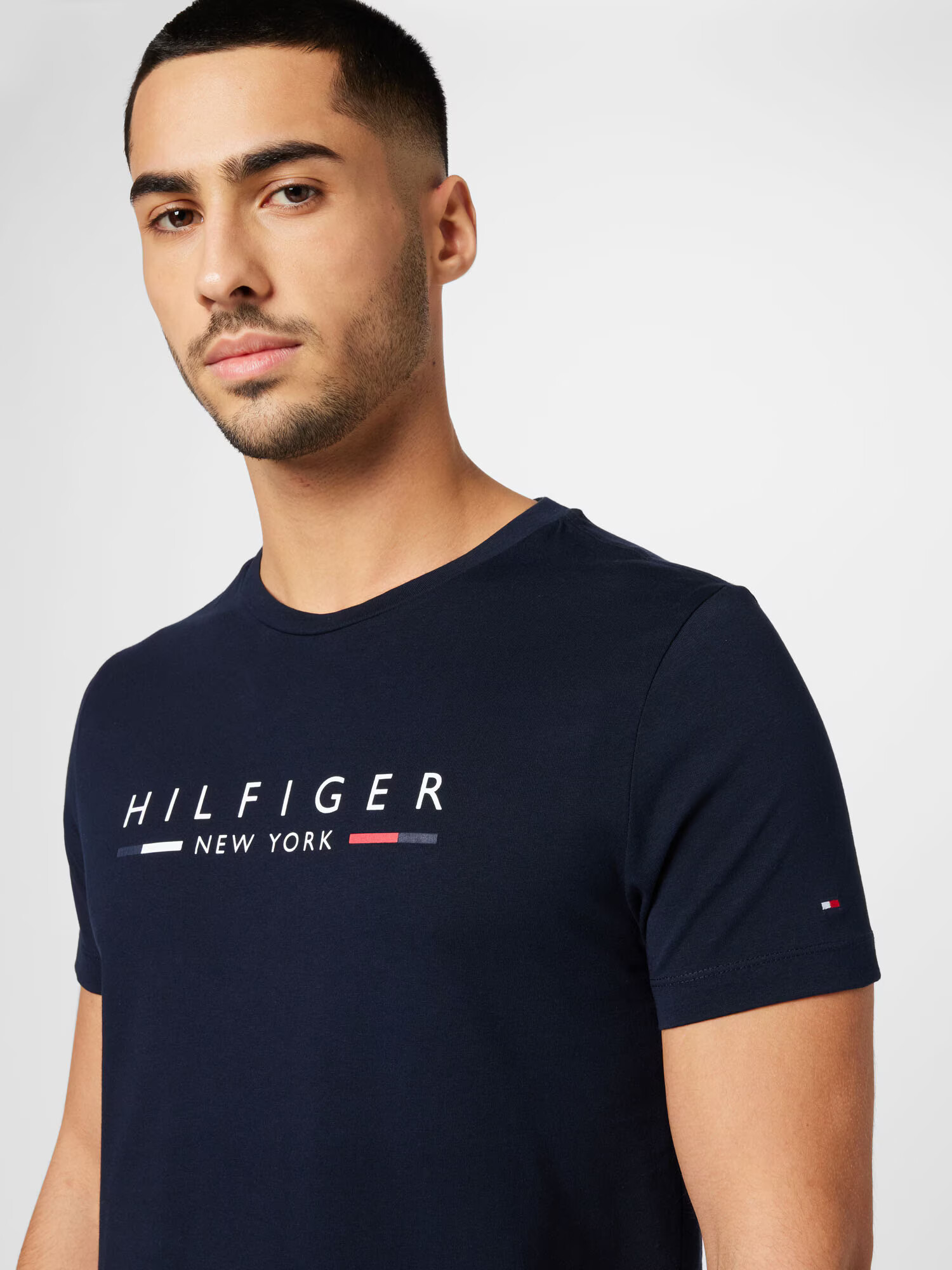 TOMMY HILFIGER Tricou 'New York' albastru noapte / roșu / alb - Pled.ro