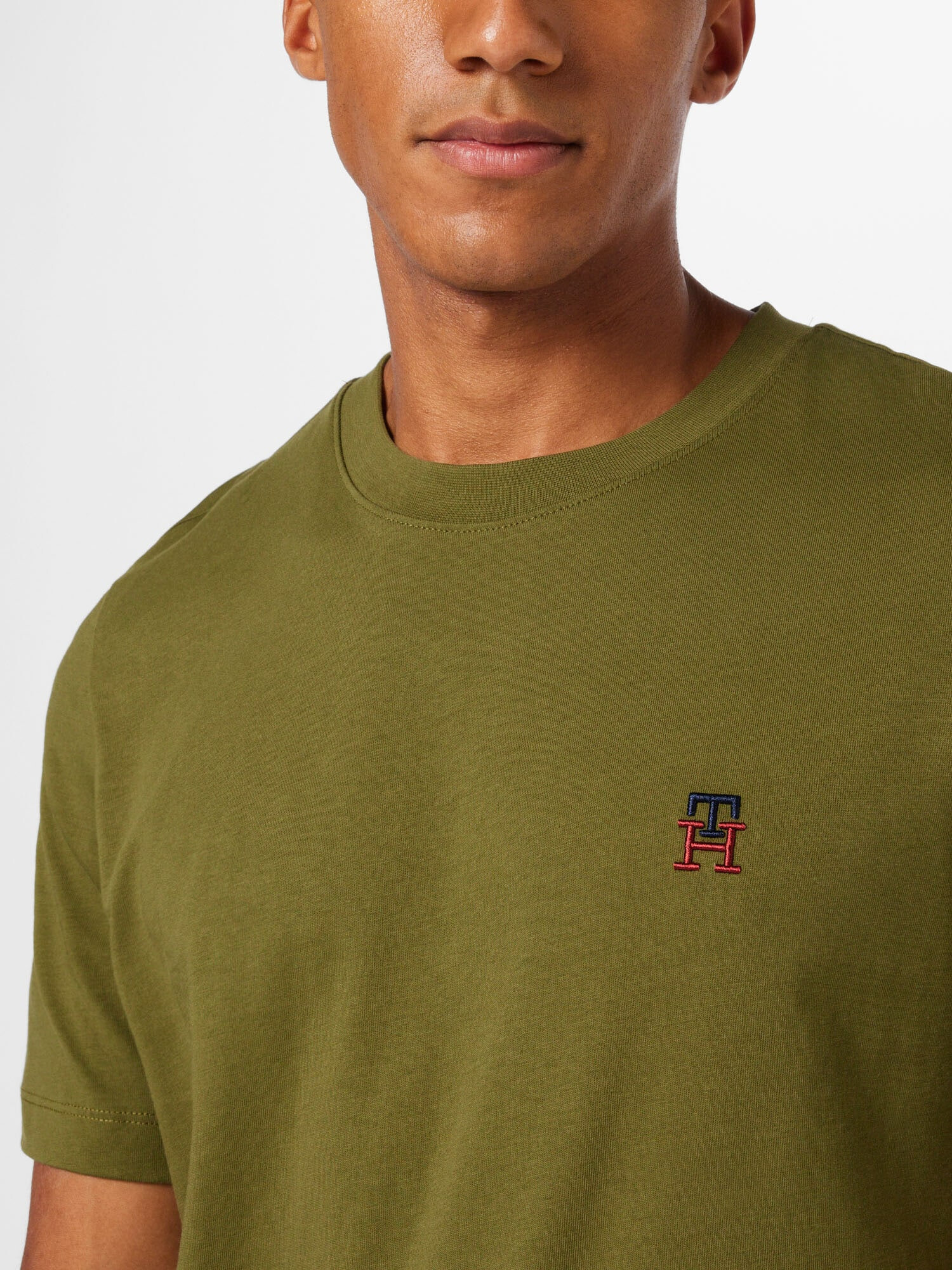 TOMMY HILFIGER Tricou oliv - Pled.ro