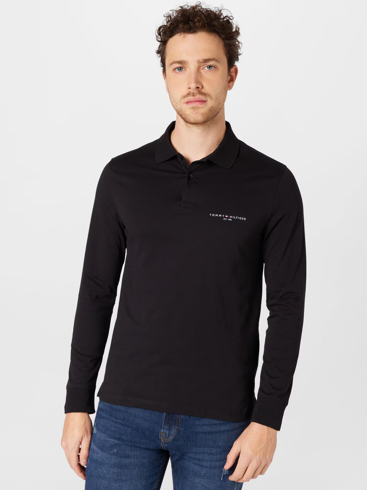 TOMMY HILFIGER Tricou roși aprins / negru / alb - Pled.ro