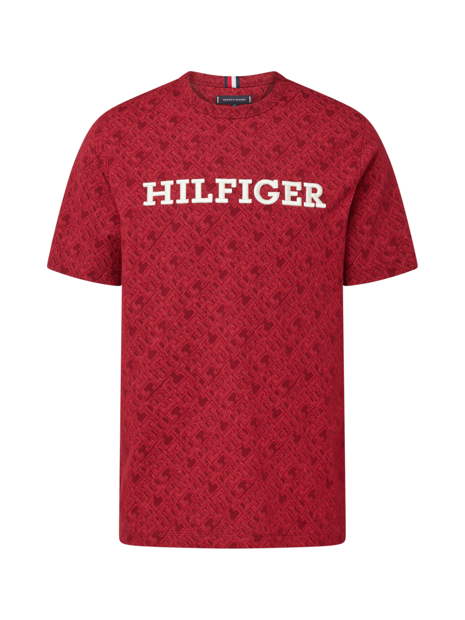 TOMMY HILFIGER Tricou roșu / alb - Pled.ro