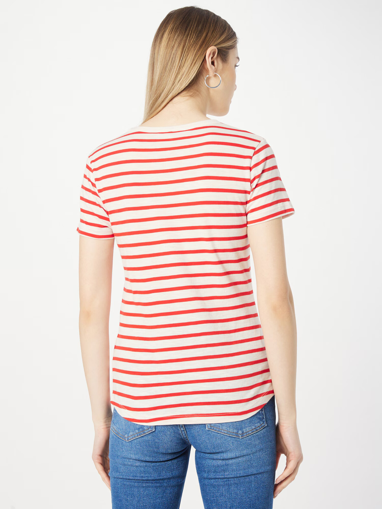 TOMMY HILFIGER Tricou roșu / alb - Pled.ro