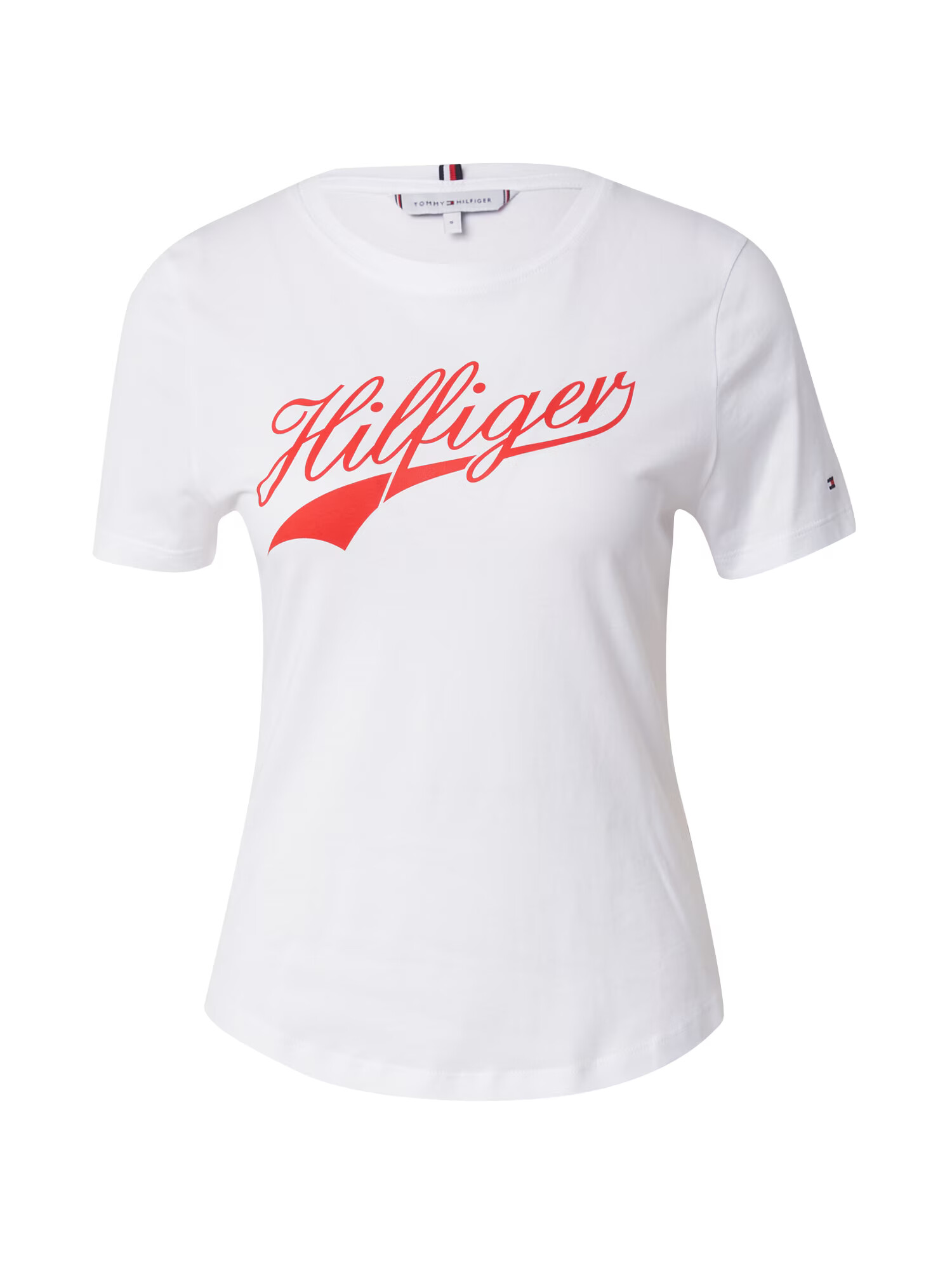 TOMMY HILFIGER Tricou roșu / alb - Pled.ro