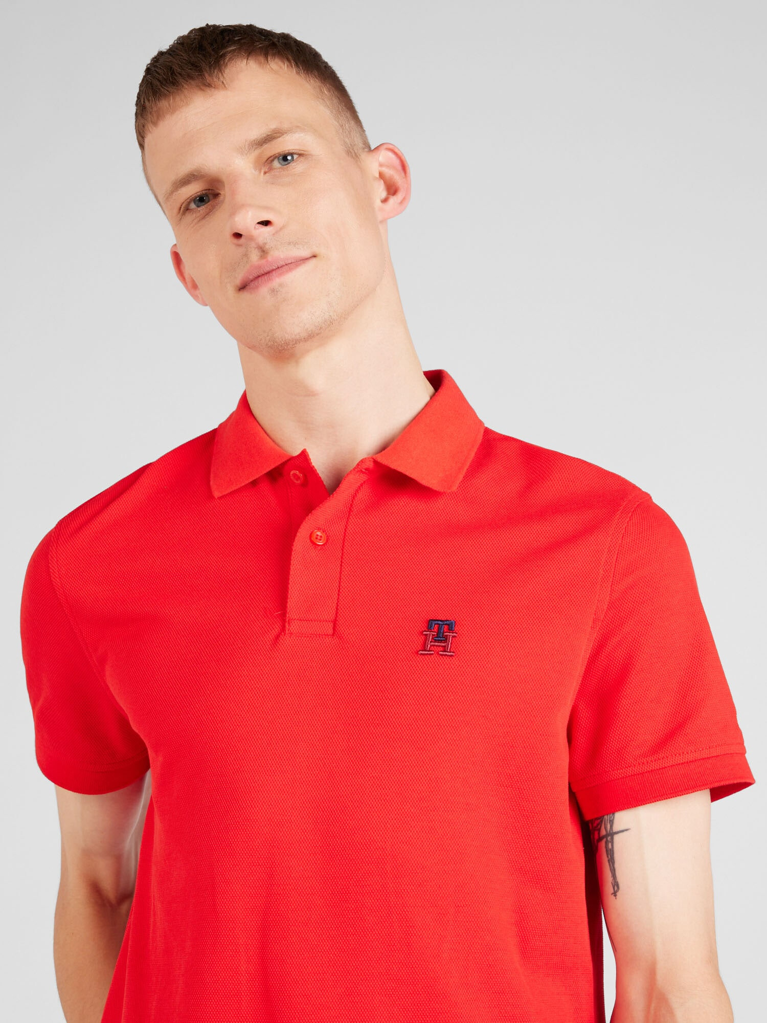 TOMMY HILFIGER Tricou roșu deschis - Pled.ro