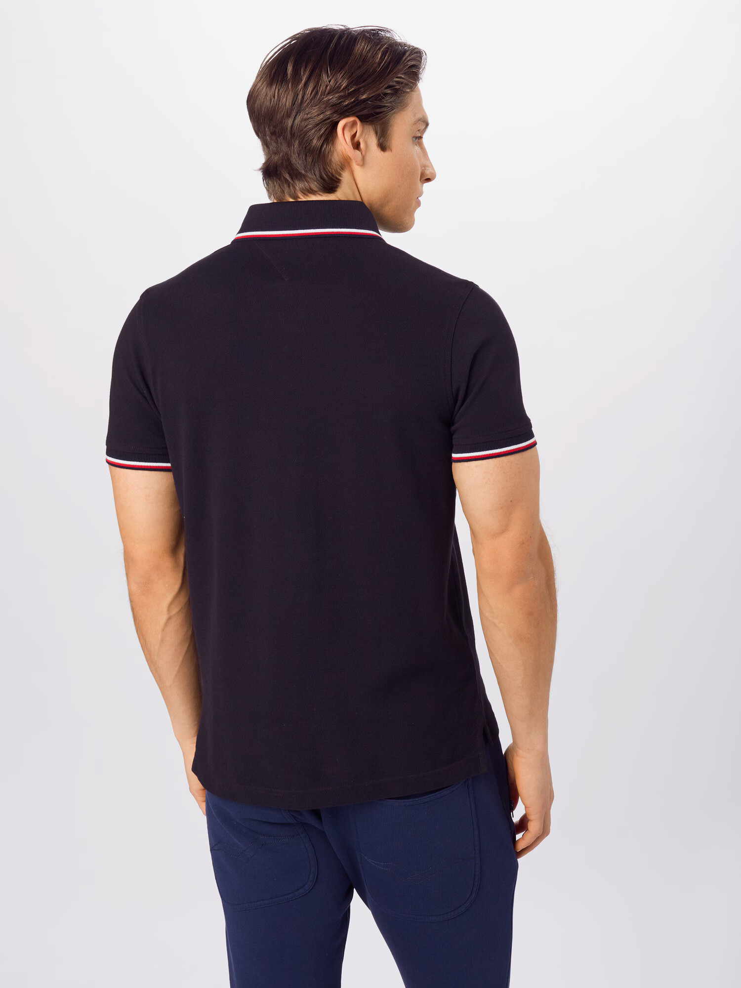 TOMMY HILFIGER Tricou roșu / negru / alb - Pled.ro