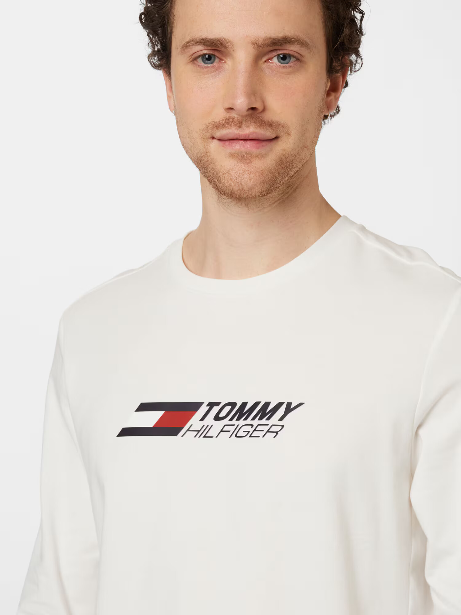 TOMMY HILFIGER Tricou ecru / roșu / negru - Pled.ro