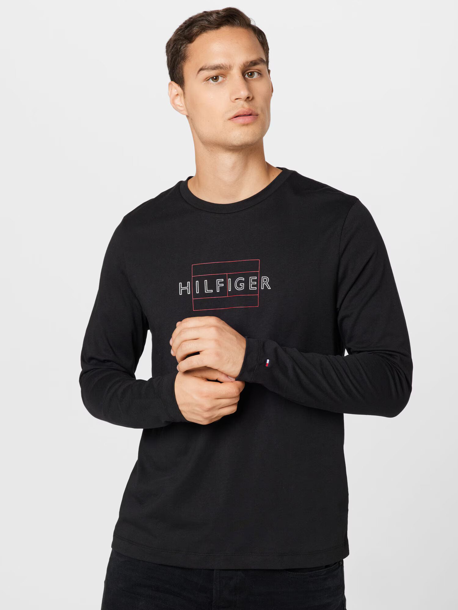 TOMMY HILFIGER Tricou roșu / negru / alb - Pled.ro