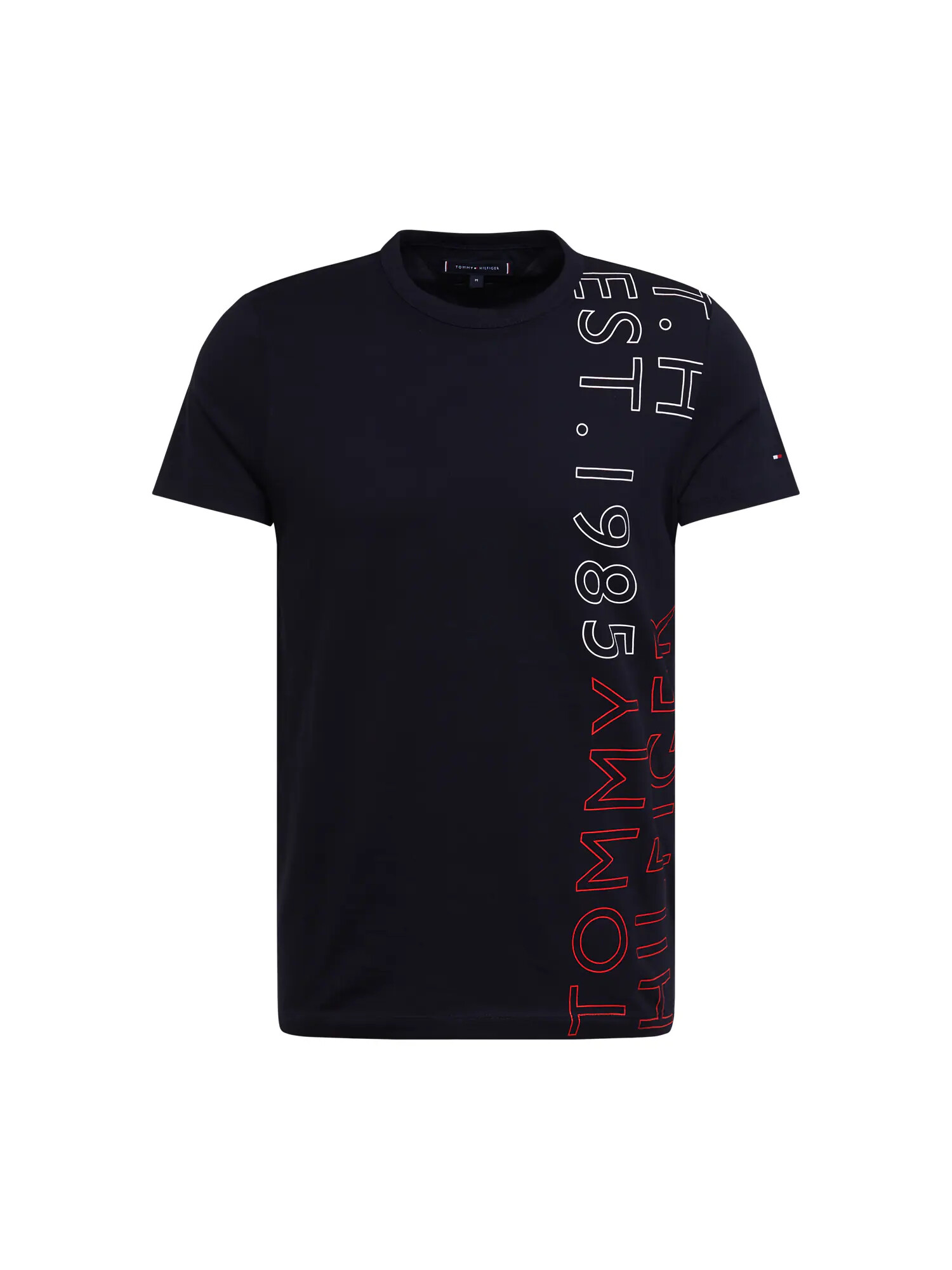 TOMMY HILFIGER Tricou roșu / negru / alb - Pled.ro