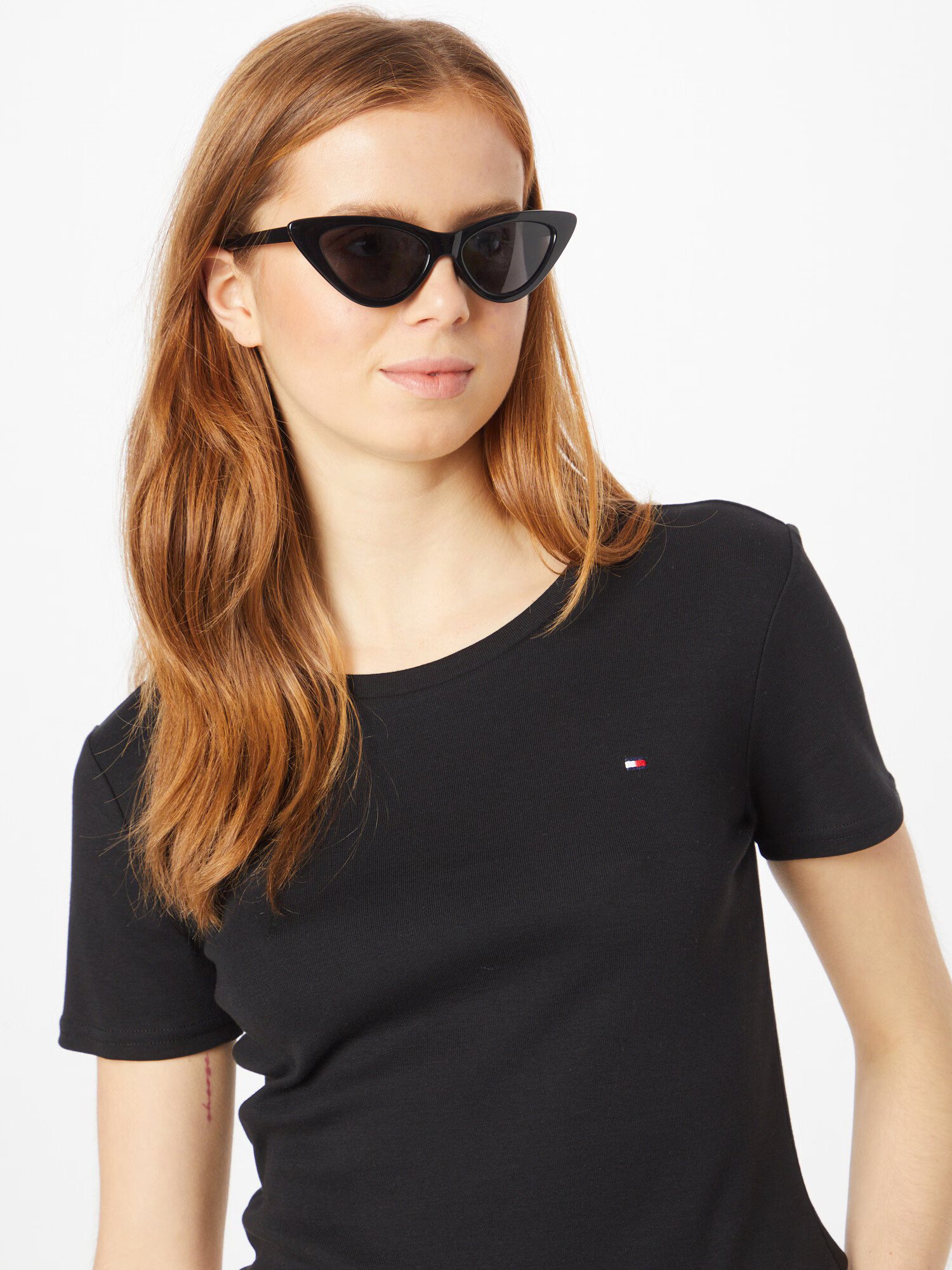 TOMMY HILFIGER Tricou roșu / negru / alb - Pled.ro