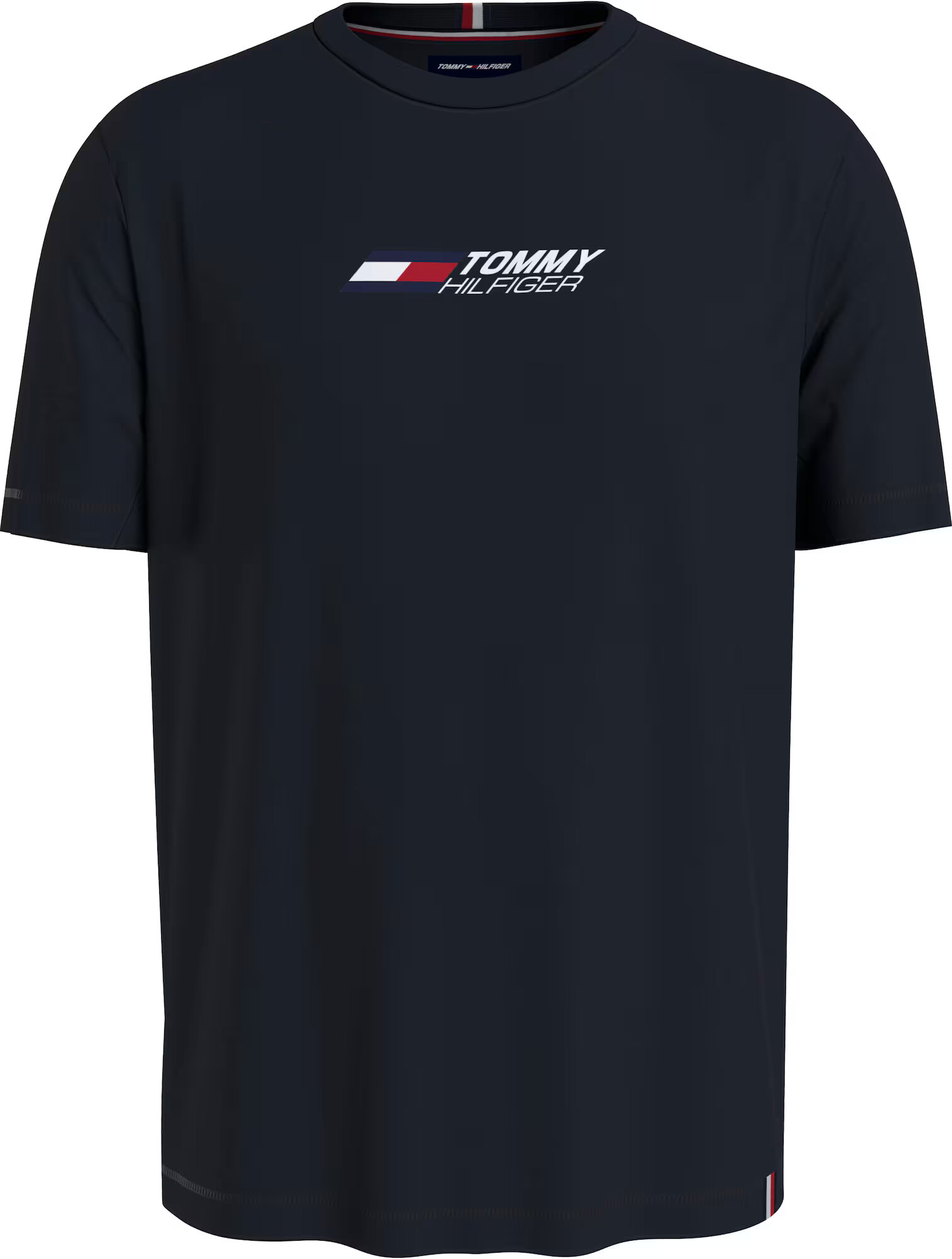 TOMMY HILFIGER Tricou funcțional roșu / negru / alb - Pled.ro