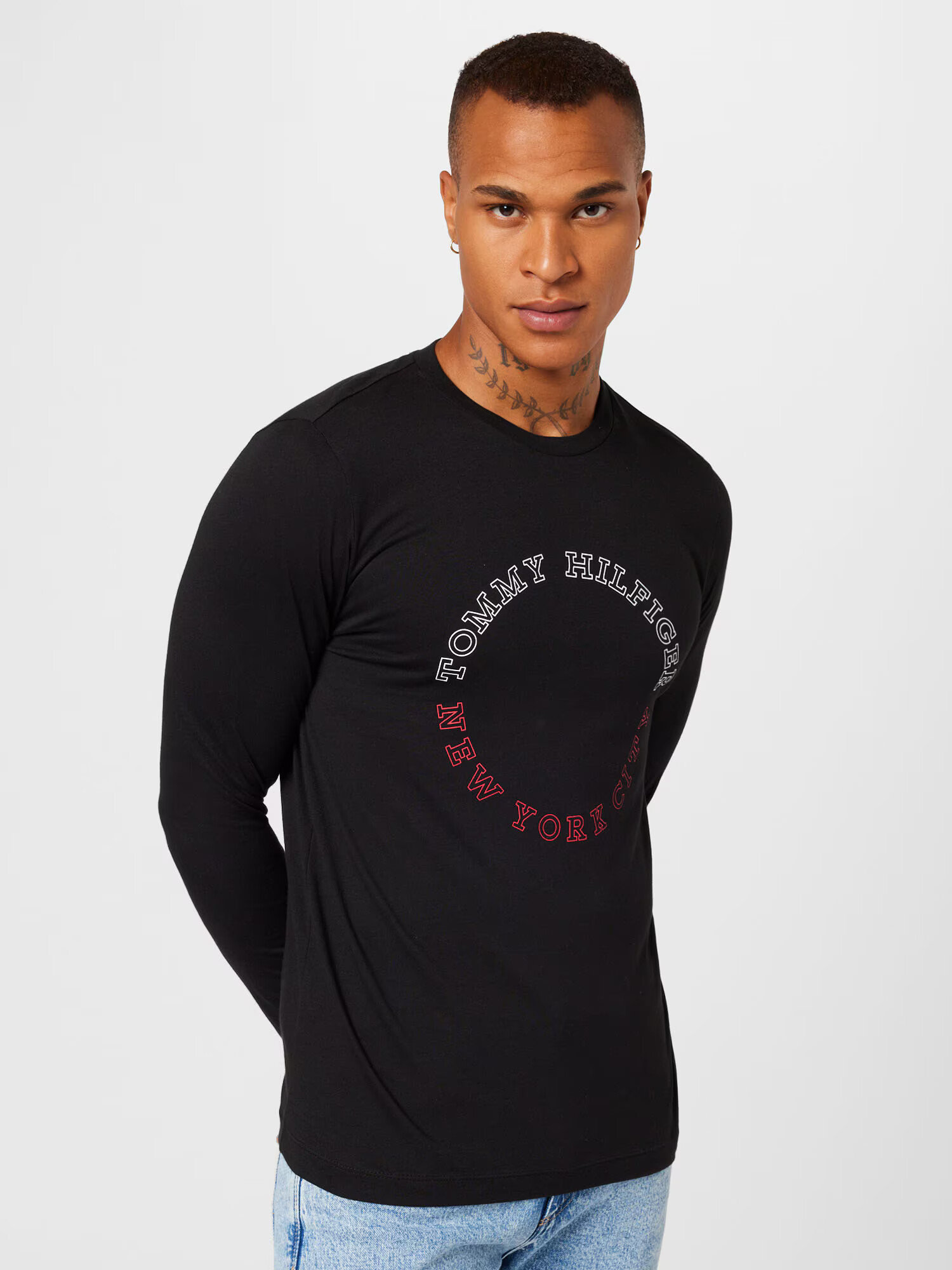 TOMMY HILFIGER Tricou roșu / negru / alb - Pled.ro