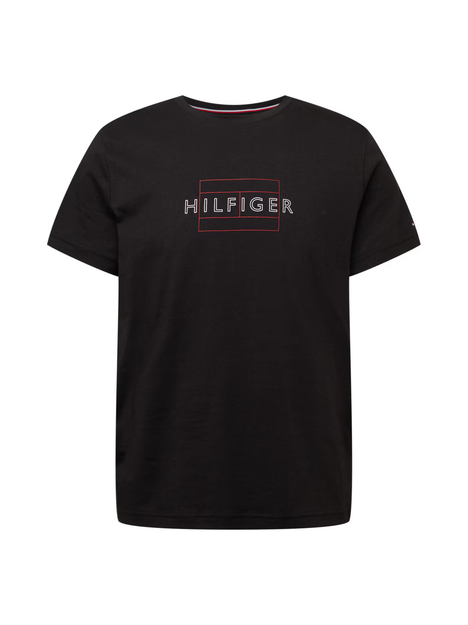 TOMMY HILFIGER Tricou roșu / negru / alb - Pled.ro