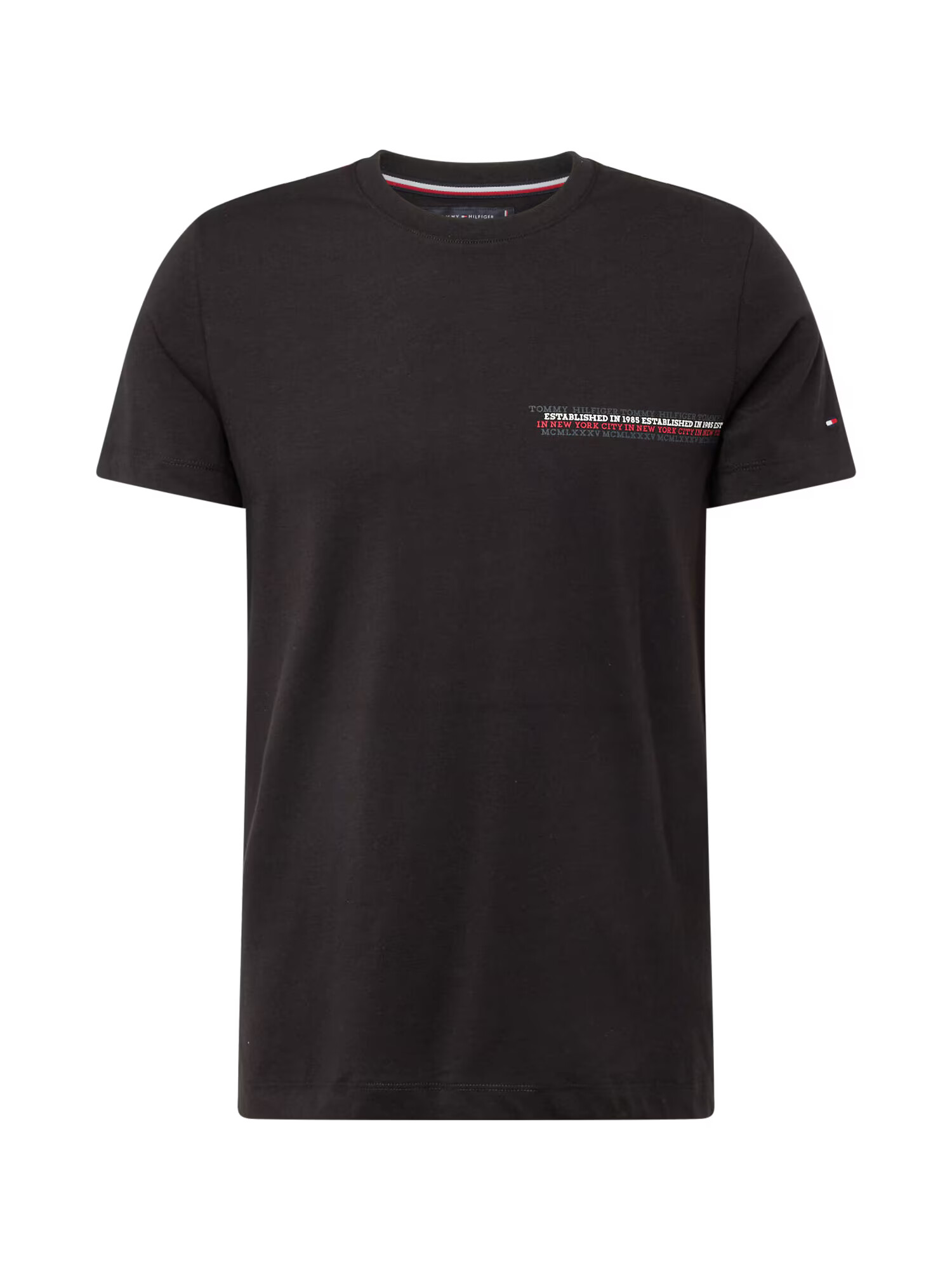 TOMMY HILFIGER Tricou roșu / negru / alb - Pled.ro