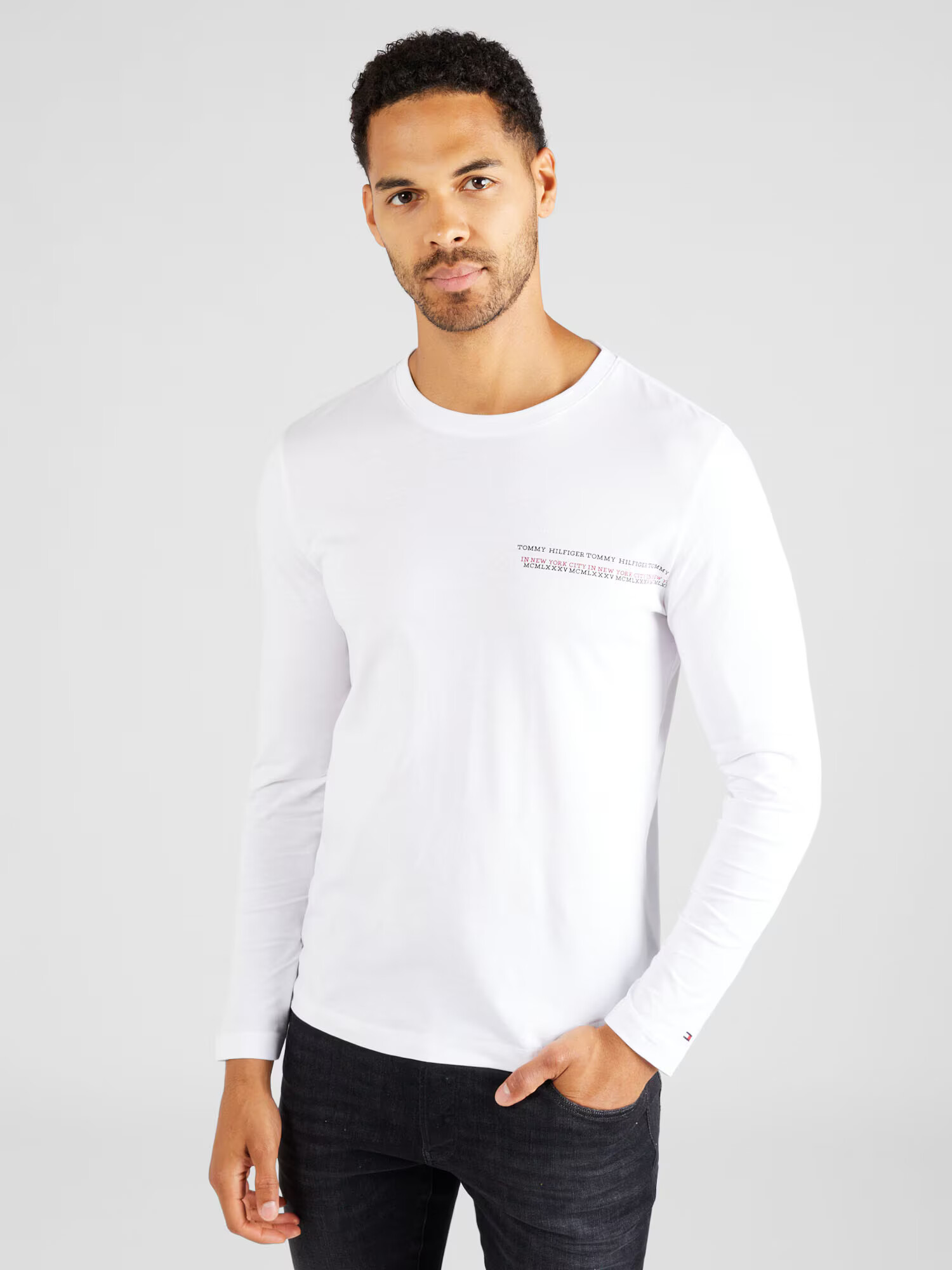 TOMMY HILFIGER Tricou roșu / negru / alb - Pled.ro