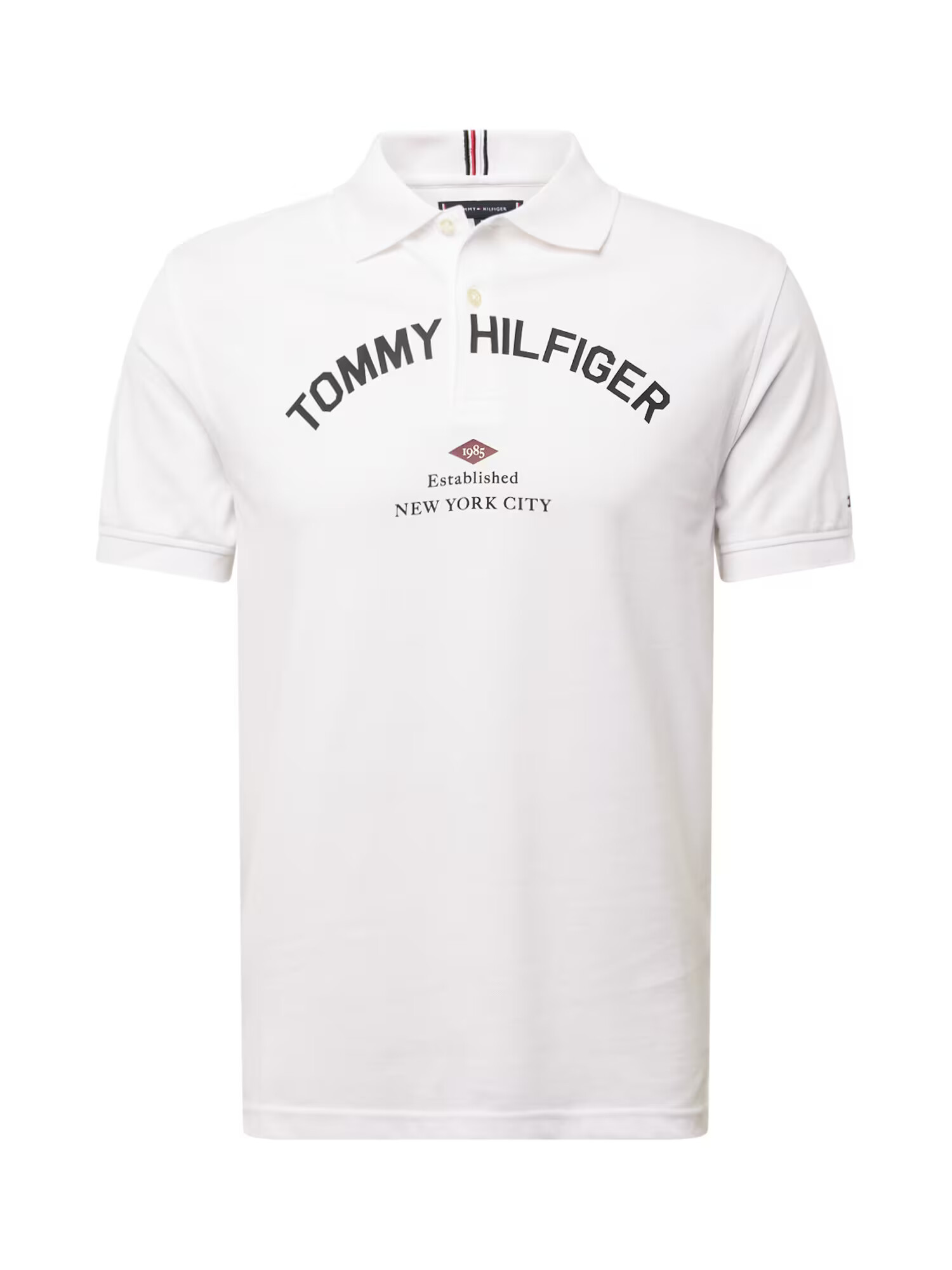 TOMMY HILFIGER Tricou roșu / negru / alb murdar - Pled.ro