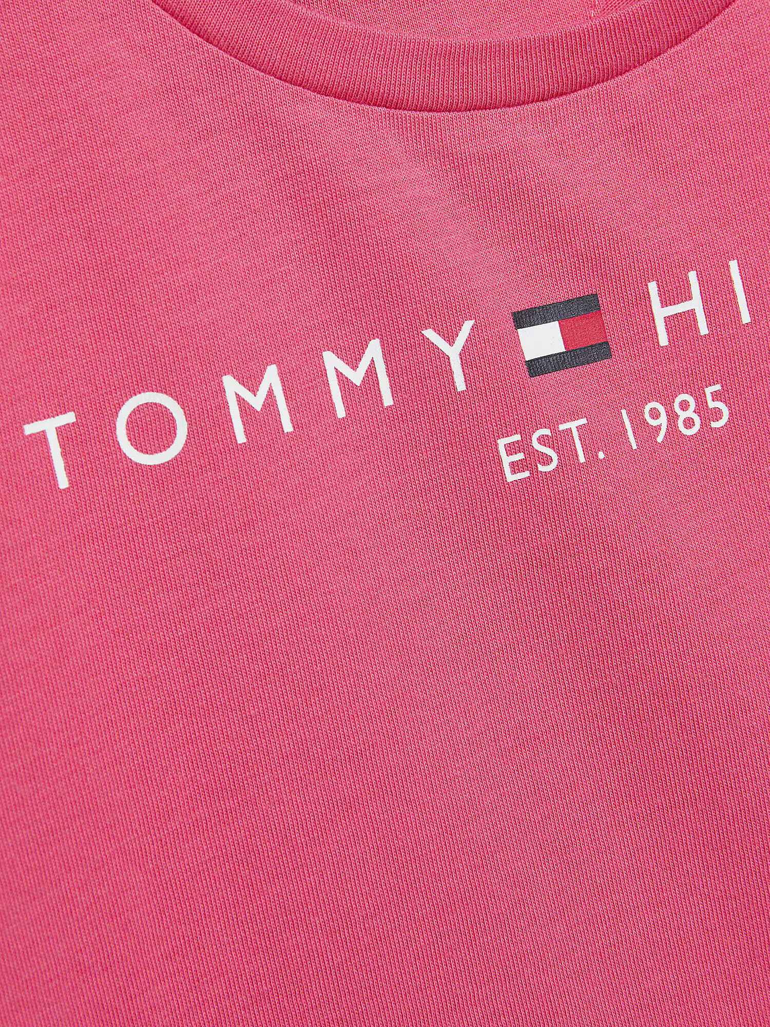 TOMMY HILFIGER Tricou roz / alb - Pled.ro