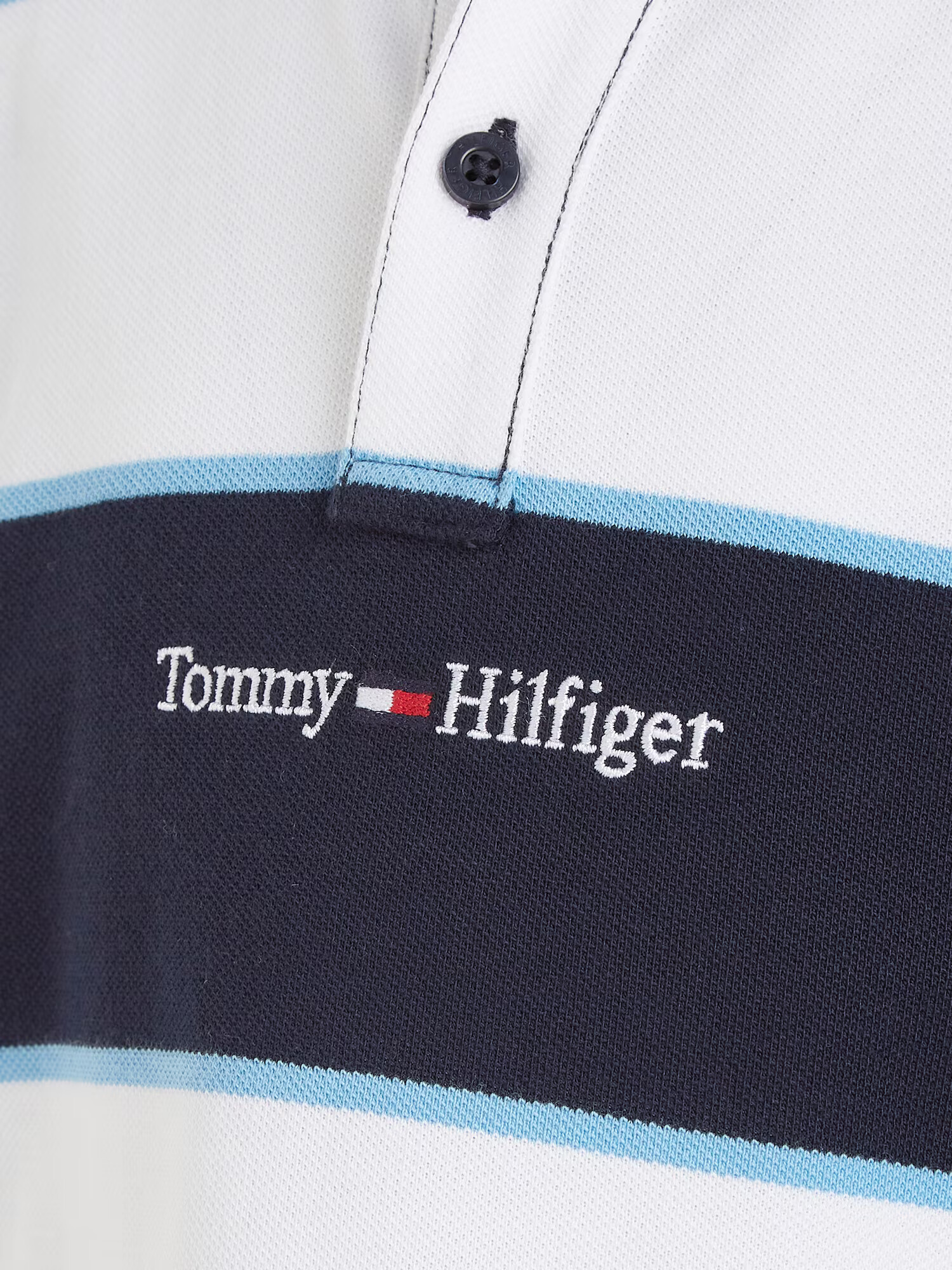 TOMMY HILFIGER Tricou 'Rugby' albastru / albastru marin / roșu / alb - Pled.ro