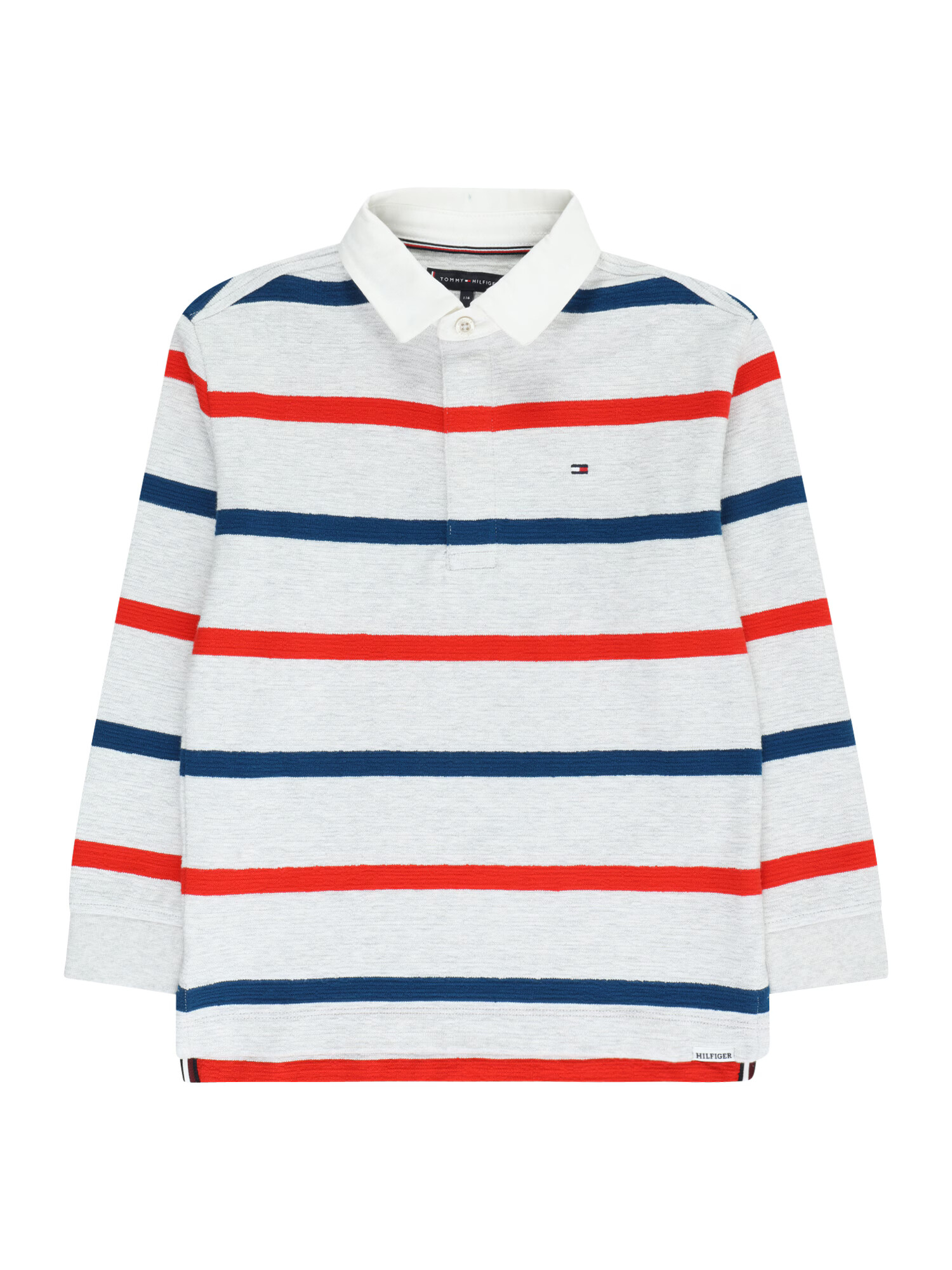 TOMMY HILFIGER Tricou 'Rugby' bleumarin / gri închis / roșu - Pled.ro