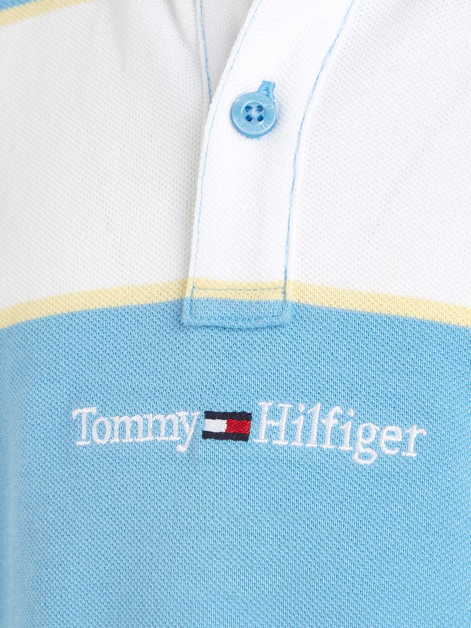 TOMMY HILFIGER Tricou 'RUGBY' crem / albastru / albastru marin / roșu / alb - Pled.ro