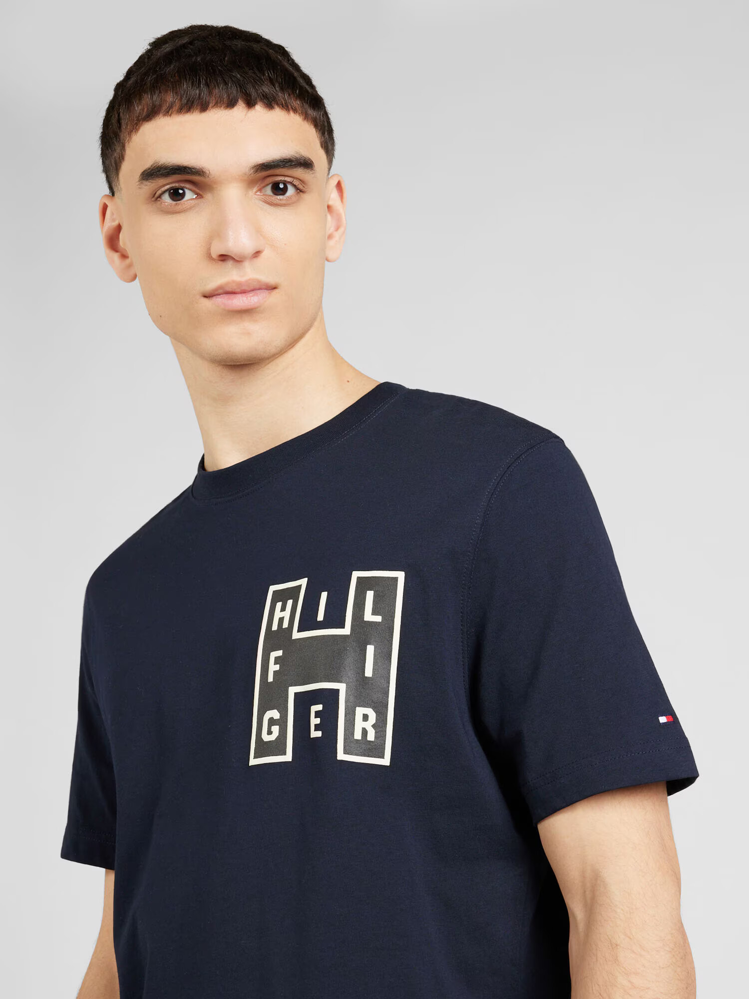 TOMMY HILFIGER Tricou 'VARSITY' bleumarin / galben / negru - Pled.ro